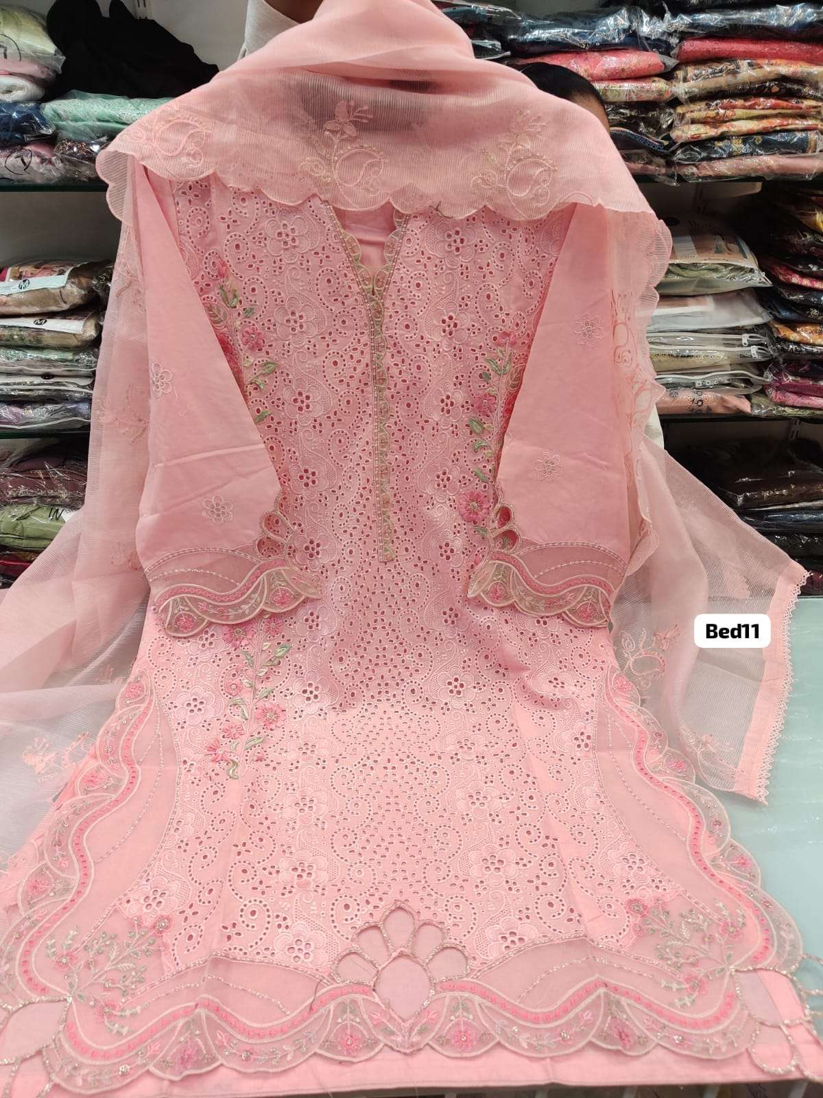 Luxury Embroidered Lawn Collextion- 2025 Ready Wear BY BIN SAEED-12