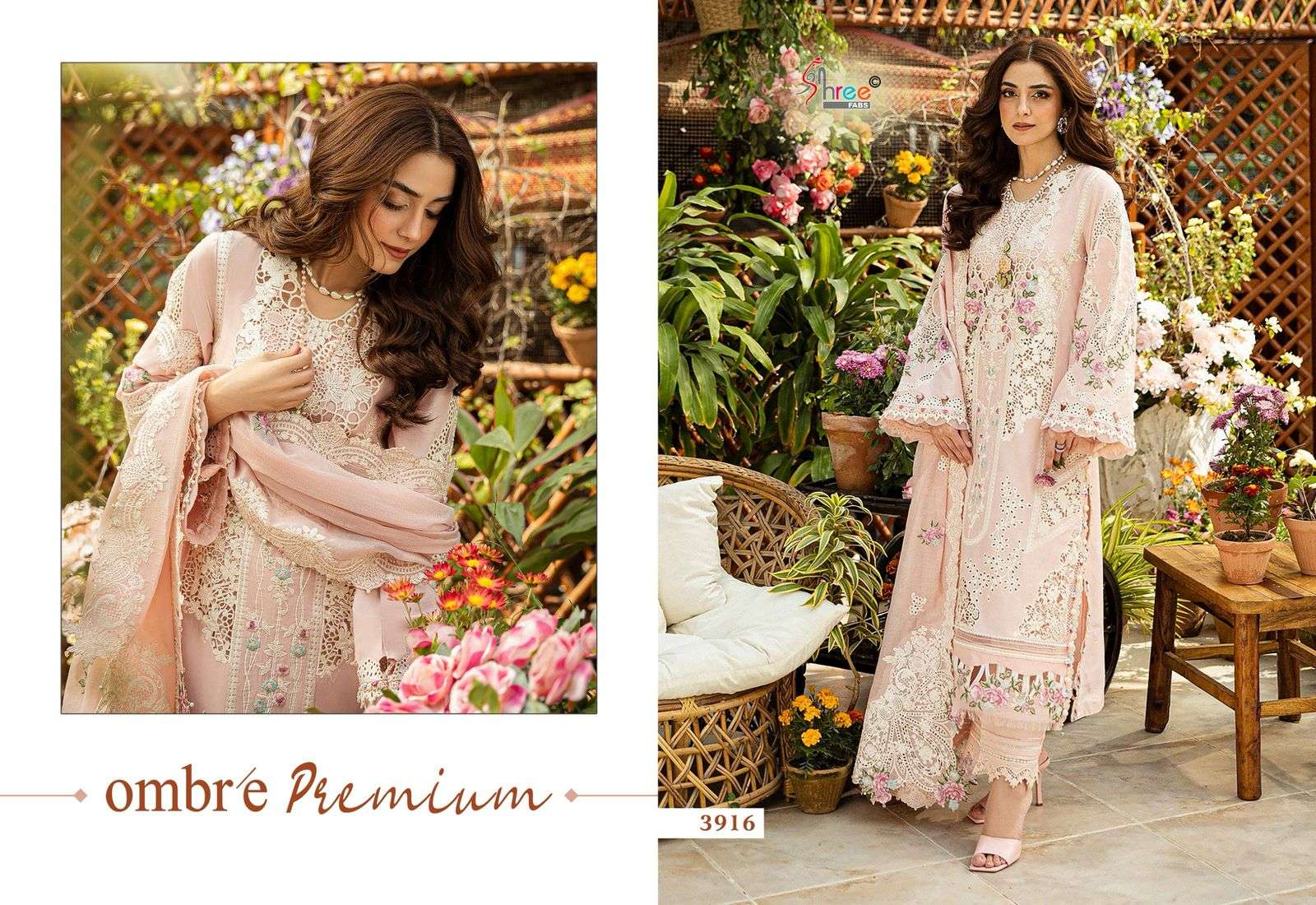 Ombre premium Heavy embroderd duppta collection by Shree-03