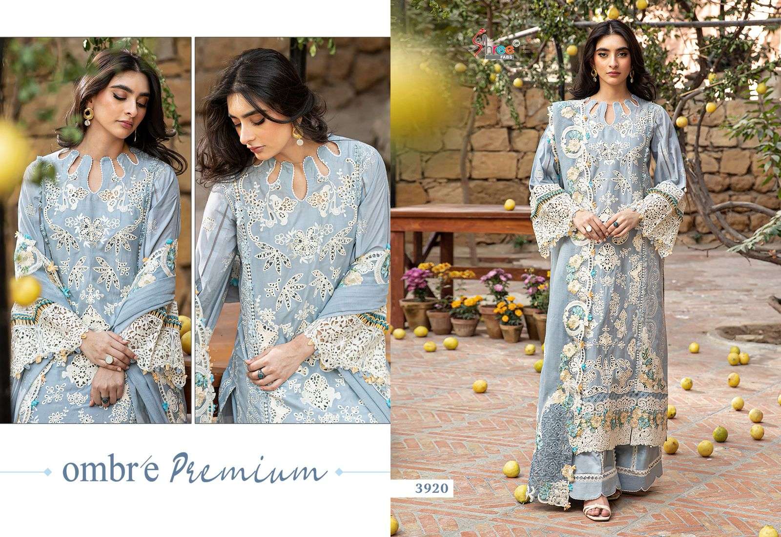 Ombre premium Heavy embroderd duppta collection by Shree-04