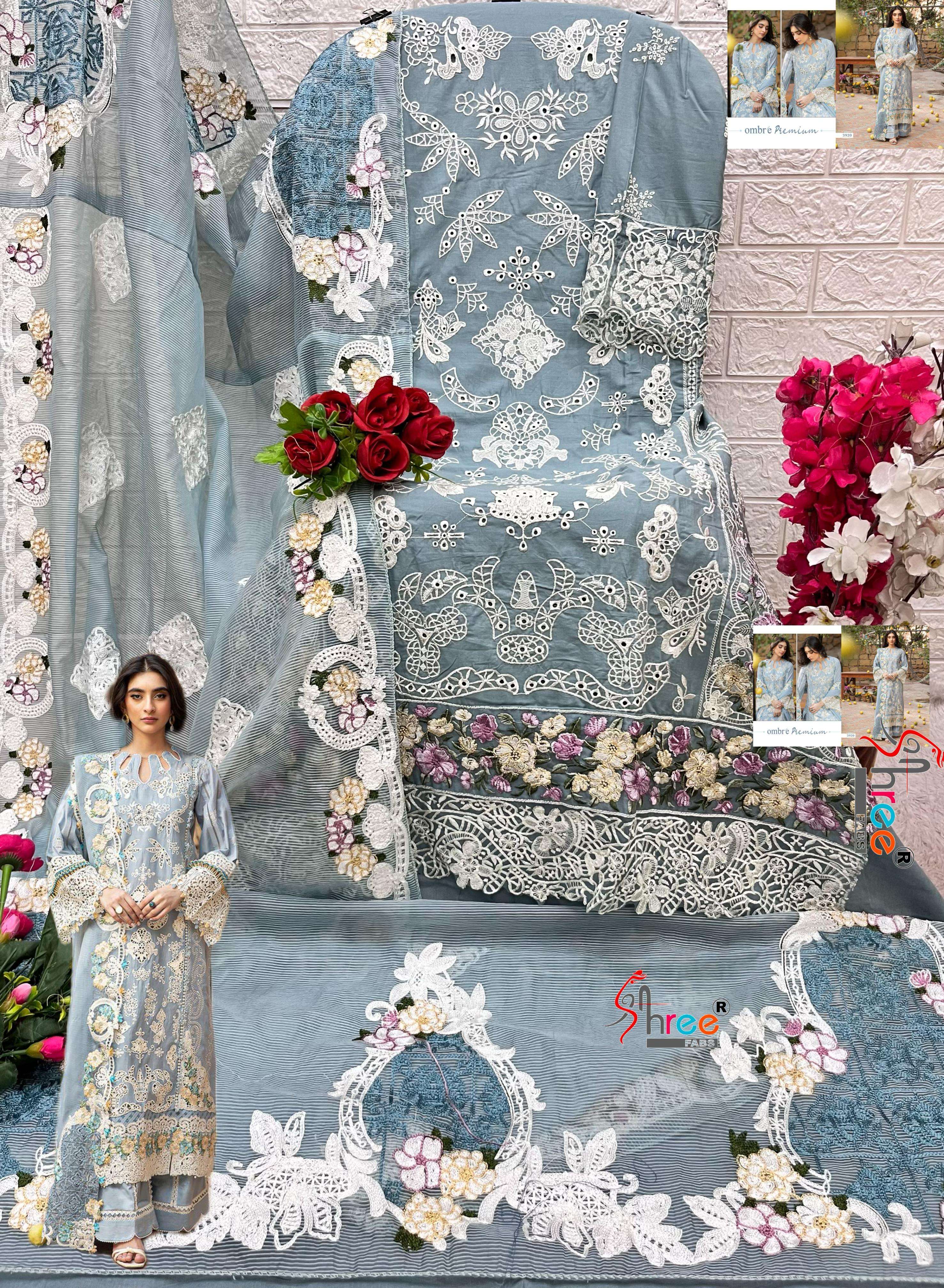 Ombre premium Heavy embroderd duppta collection by Shree-09