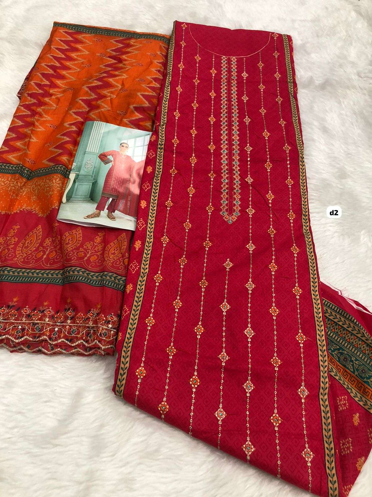 Falah Premium Cotton Collection Code 20342 by Falah Designer Suits-01-04