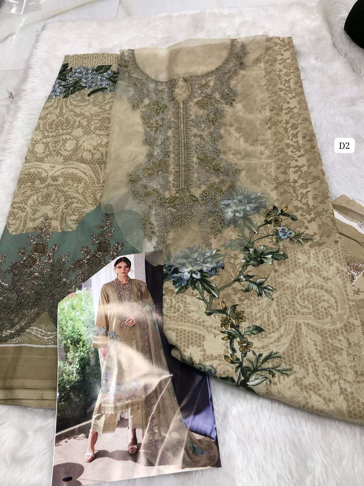 Falah Premium Cotton Collection Code : 30121 by Falah Designer Suits-01-08 B