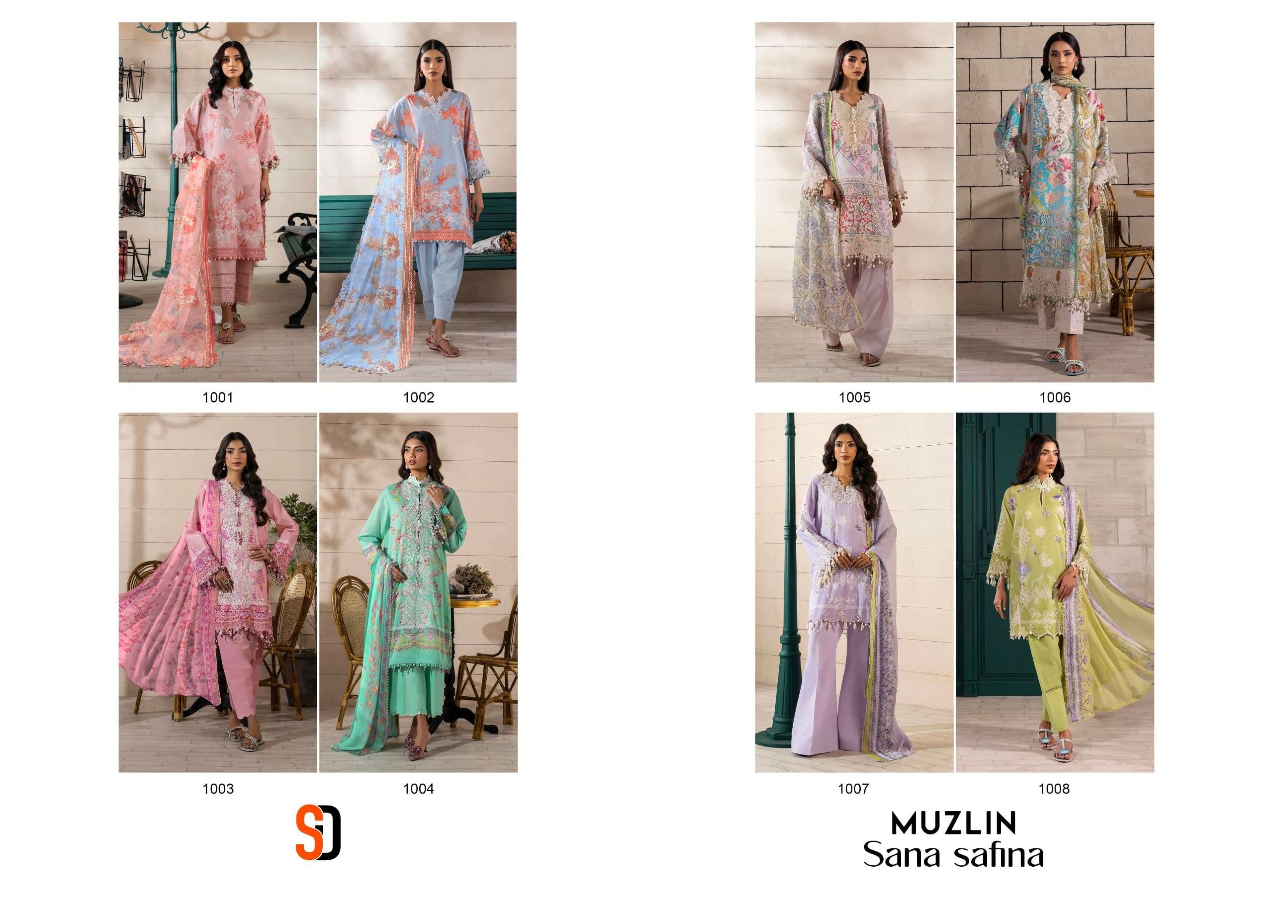 MUZLIN SANA SAFINAZ BY SHARADDHA DESIGNER-01-08 A
