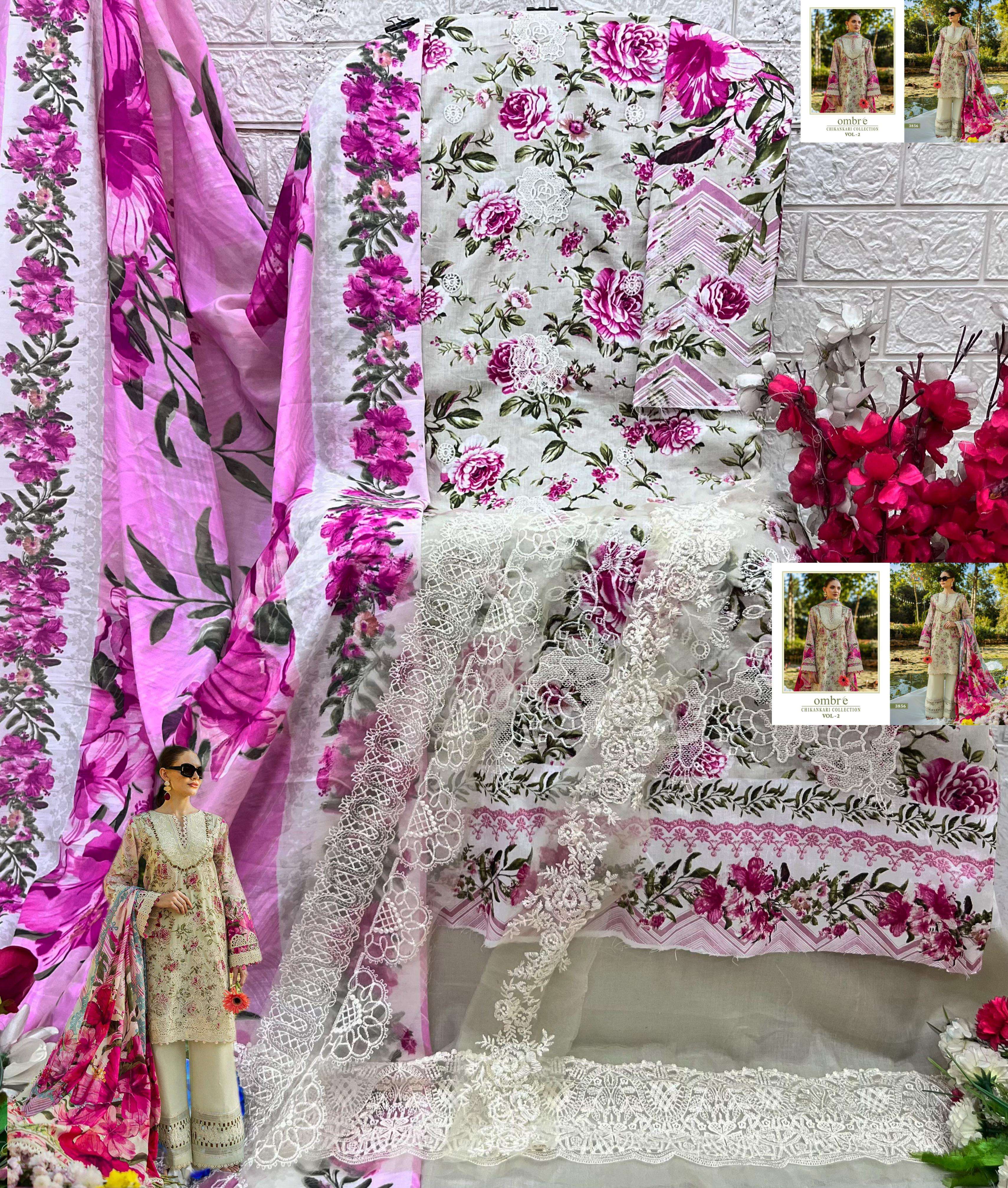 OMBRE CHIKANKARI COLLECTION VOL-02 BY SHREE-08