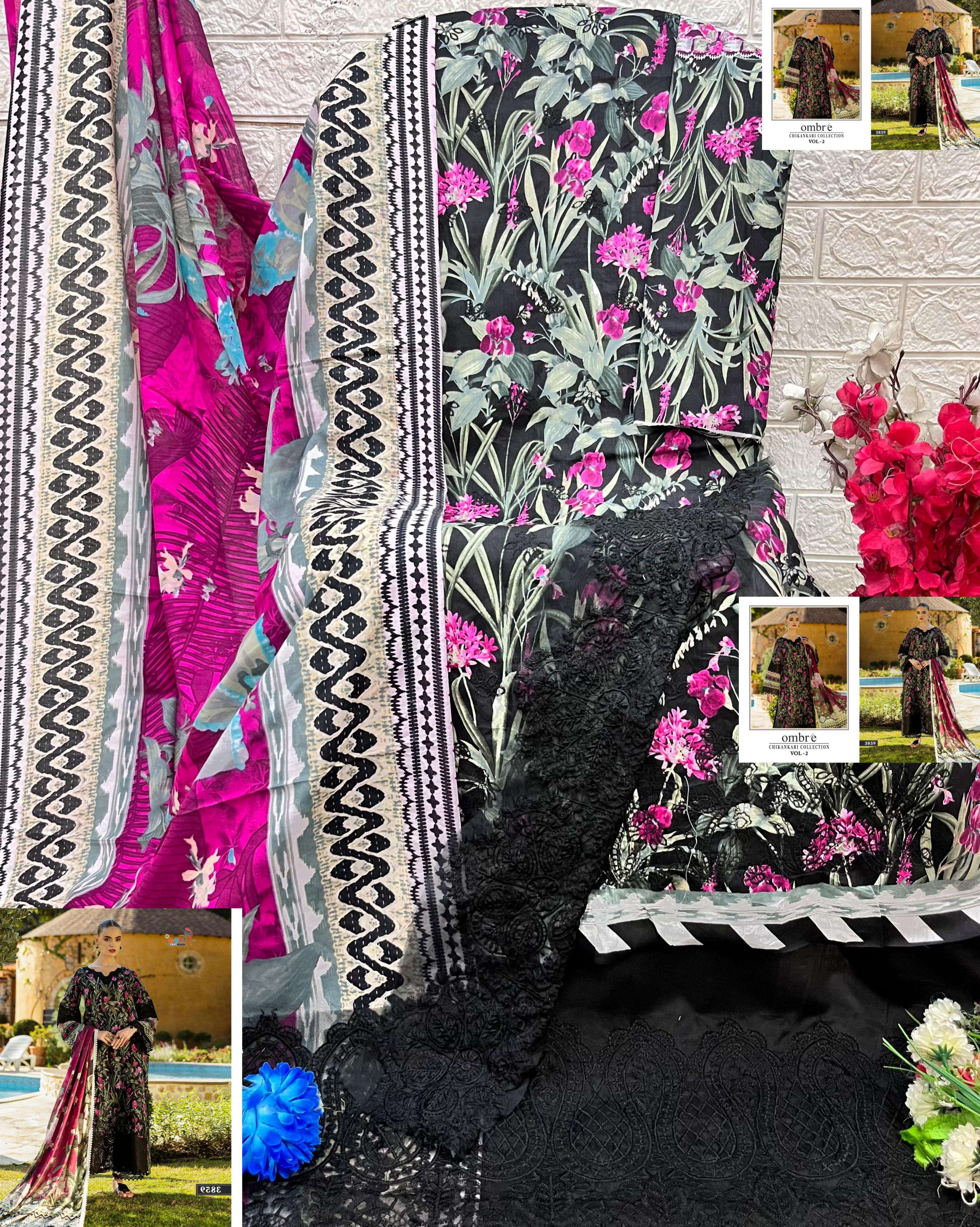 OMBRE CHIKANKARI COLLECTION VOL-02 BY SHREE-09