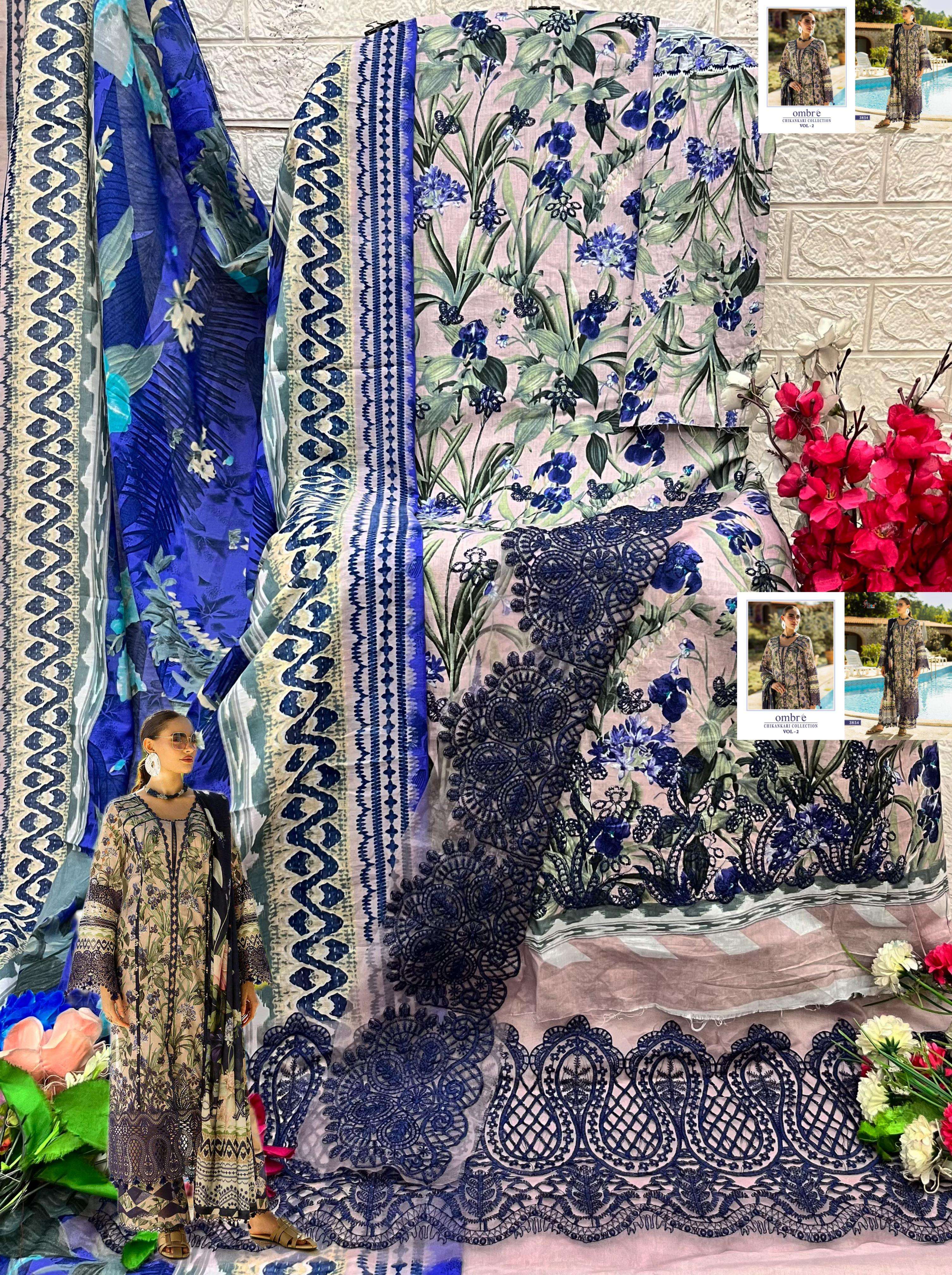 OMBRE CHIKANKARI COLLECTION VOL-02 BY SHREE-15