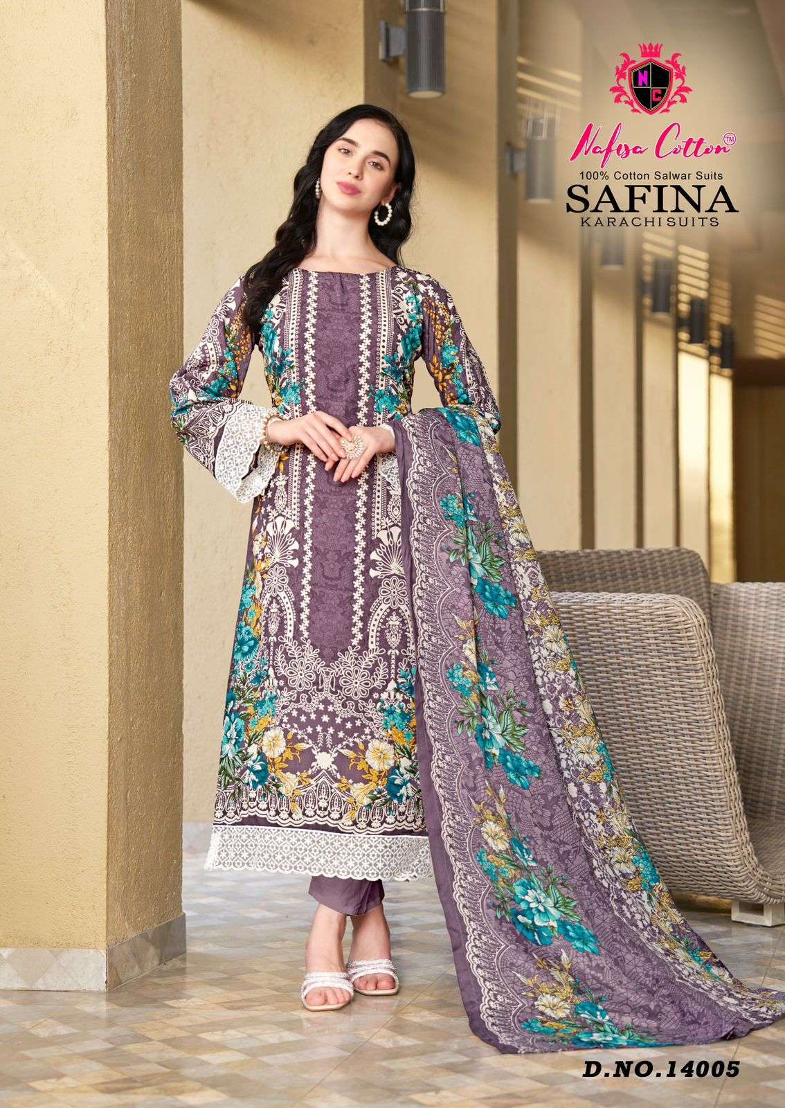 SAFINA KARACHI SUITS VOL 14 BY NAFISA COTTON-03