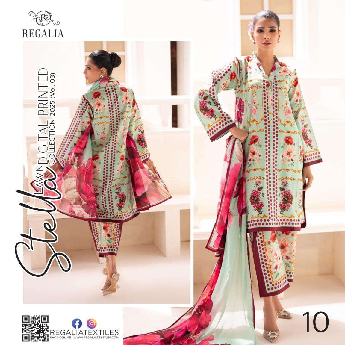 STELLA Digital Printed Lawn Collection Vol1 2025 By REGALIA-10