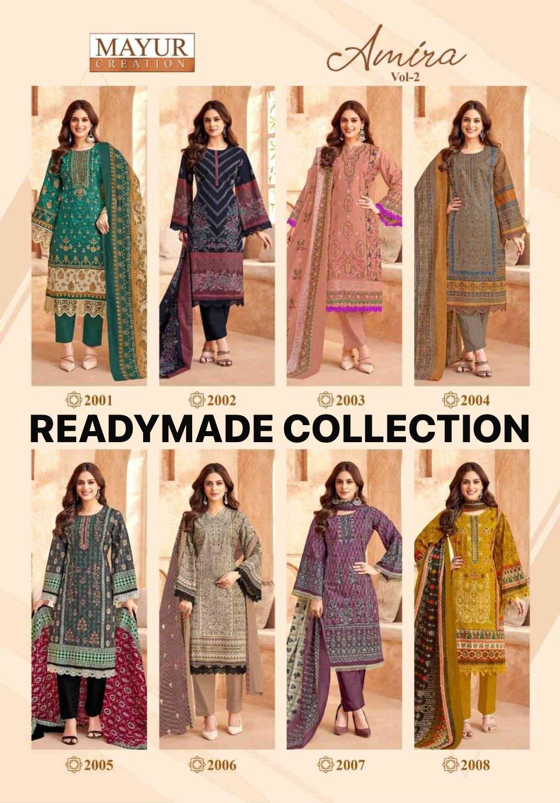 AMIRA VOL 2 Ready Wear KARACHI STYLE by MAYUR-01-08