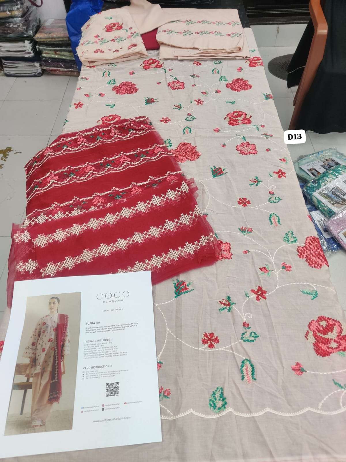 COCO PRINTS Embroidered Lawn Vol 2 BY ZARA SHAHJAHAN-28