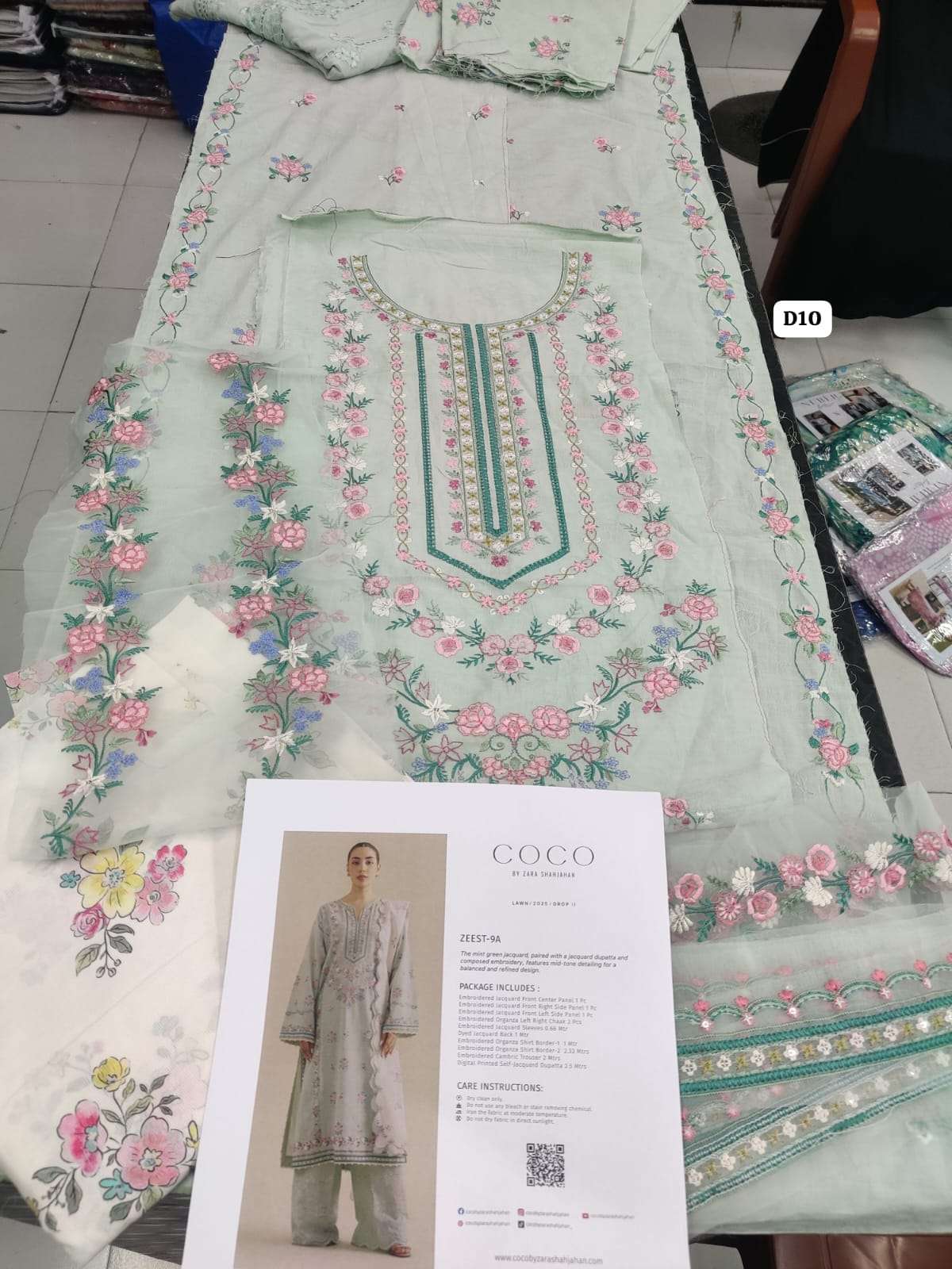 COCO PRINTS Embroidered Lawn Vol 2 BY ZARA SHAHJAHAN-31