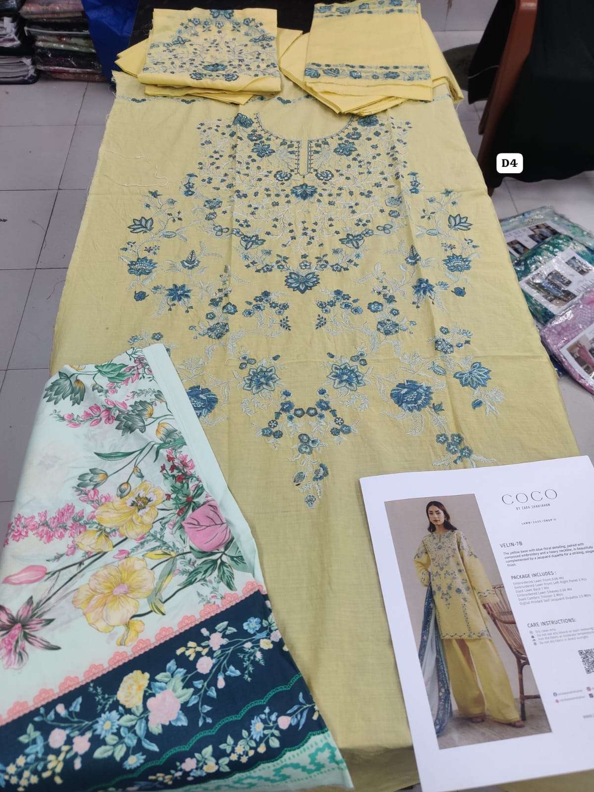 COCO PRINTS Embroidered Lawn Vol 2 BY ZARA SHAHJAHAN-36