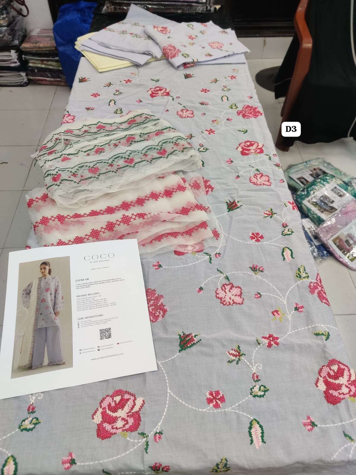 COCO PRINTS Embroidered Lawn Vol 2 BY ZARA SHAHJAHAN-38