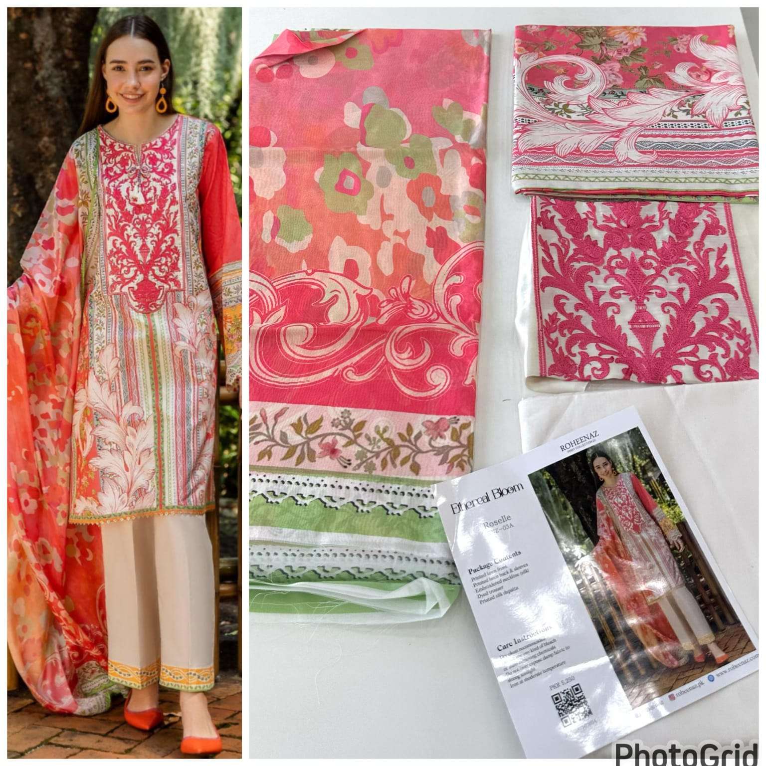 ETHERAL BLOOM LUXURY LAWN EID COLLECTION 2025 BY ROHEENAZ-15