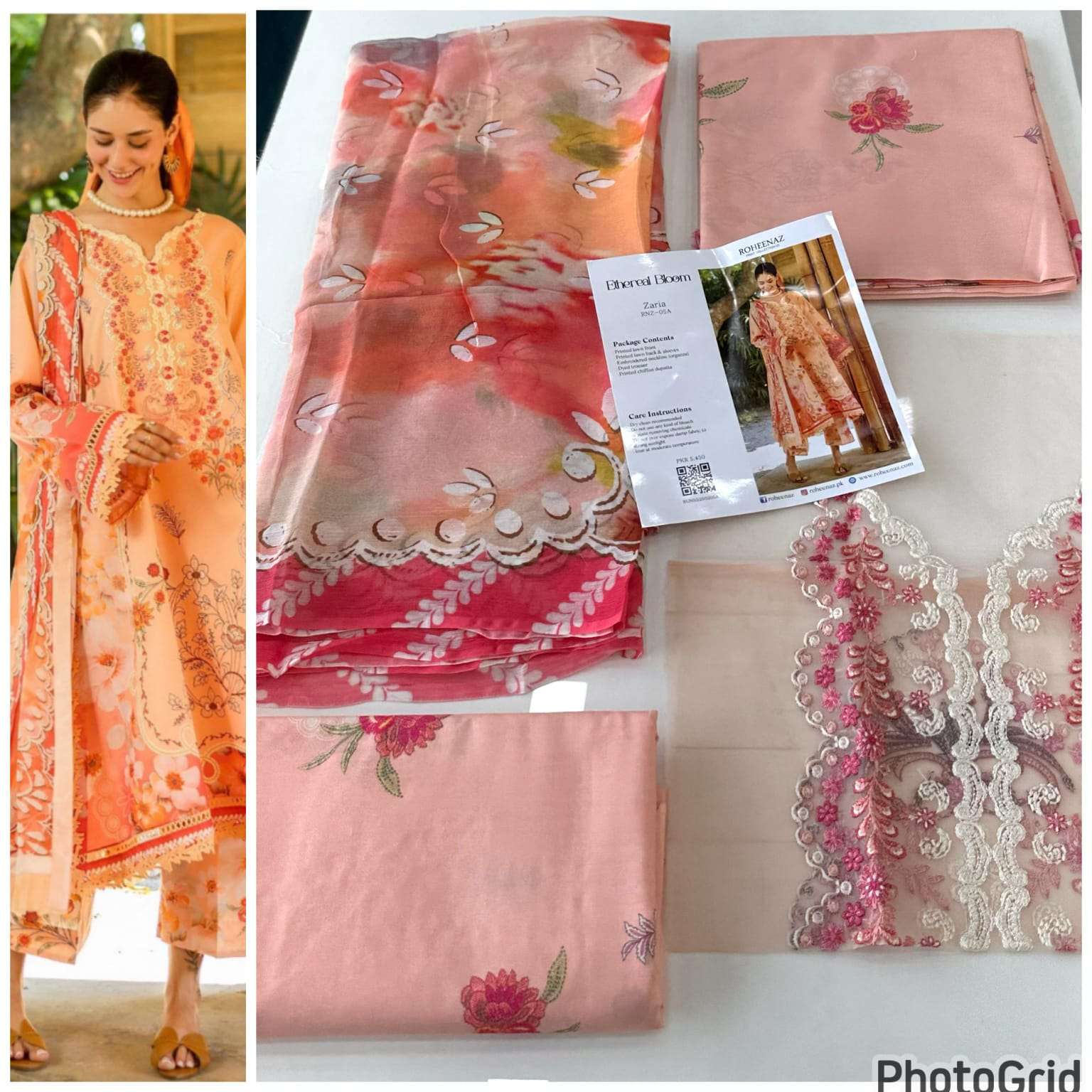 ETHERAL BLOOM LUXURY LAWN EID COLLECTION 2025 BY ROHEENAZ-20