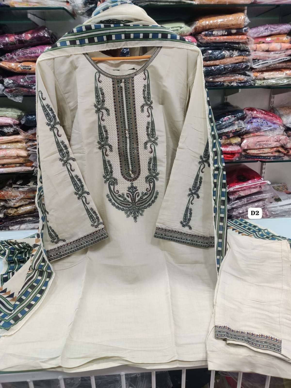 Falah Premium Cotton Cord Sets Ready to Wear : 30423 by Falah Designer Suits-03