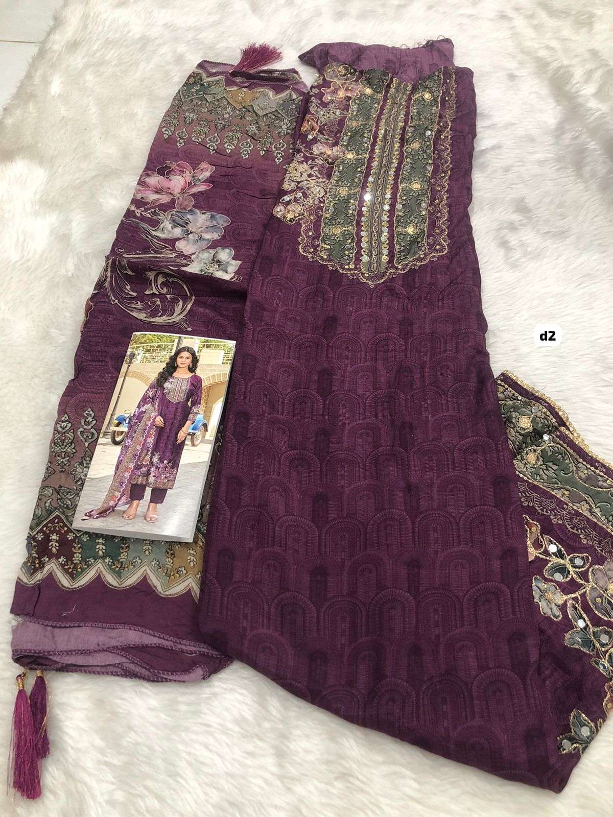 Falah Premium Maslin Collection code 30418 By Falah Designer Suits-01-08