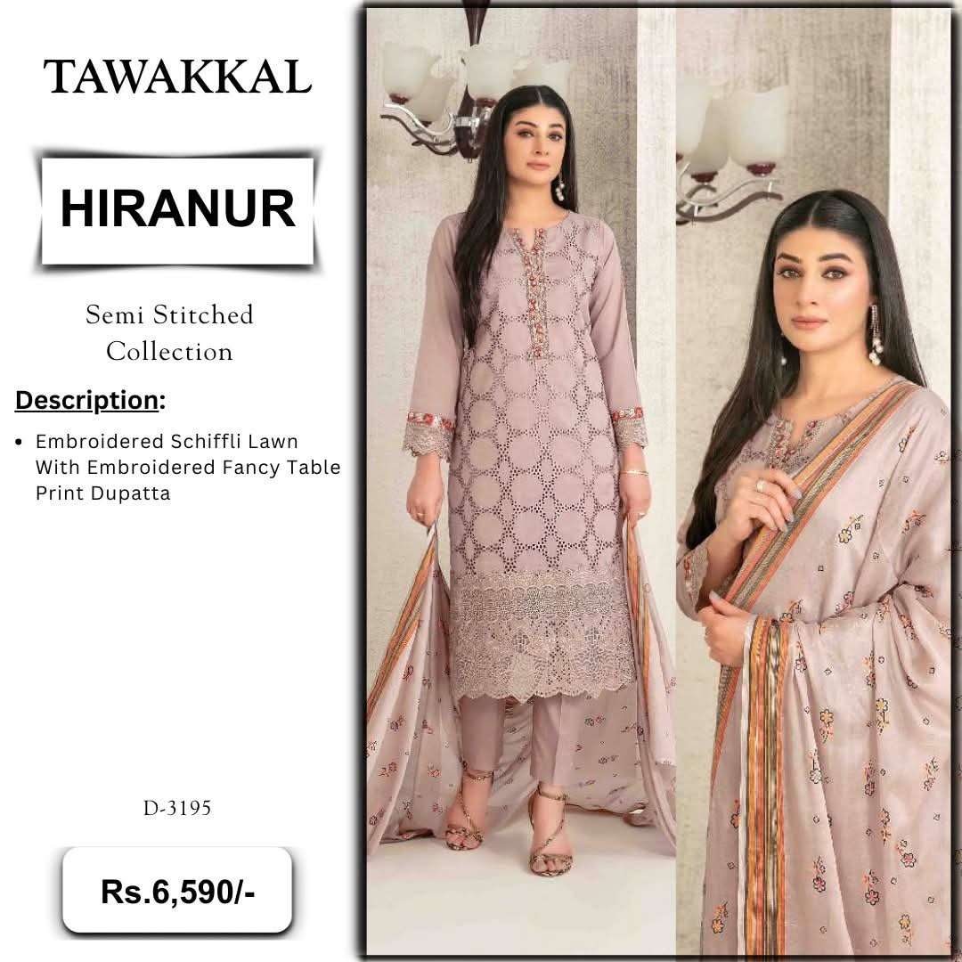 HIRANUR New Embroidered Schiffli Lawn Shahid Tawakkal-04