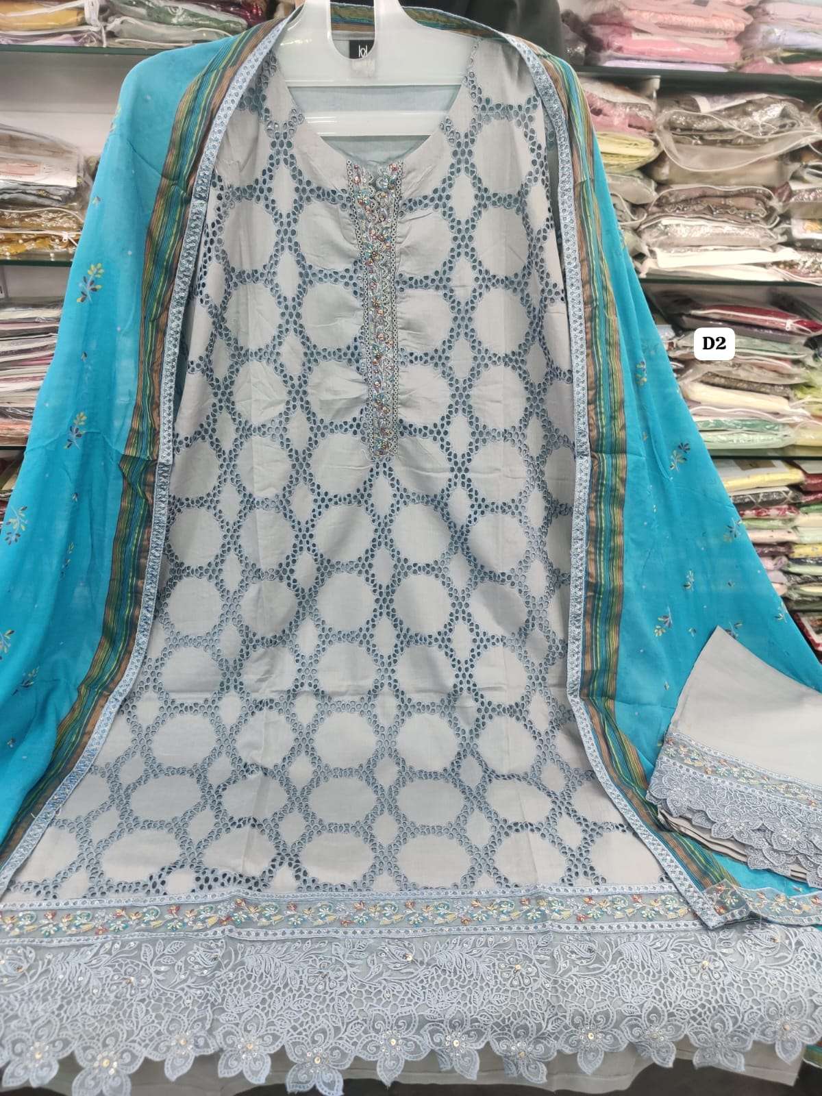 HIRANUR New Embroidered Schiffli Lawn Shahid Tawakkal-18