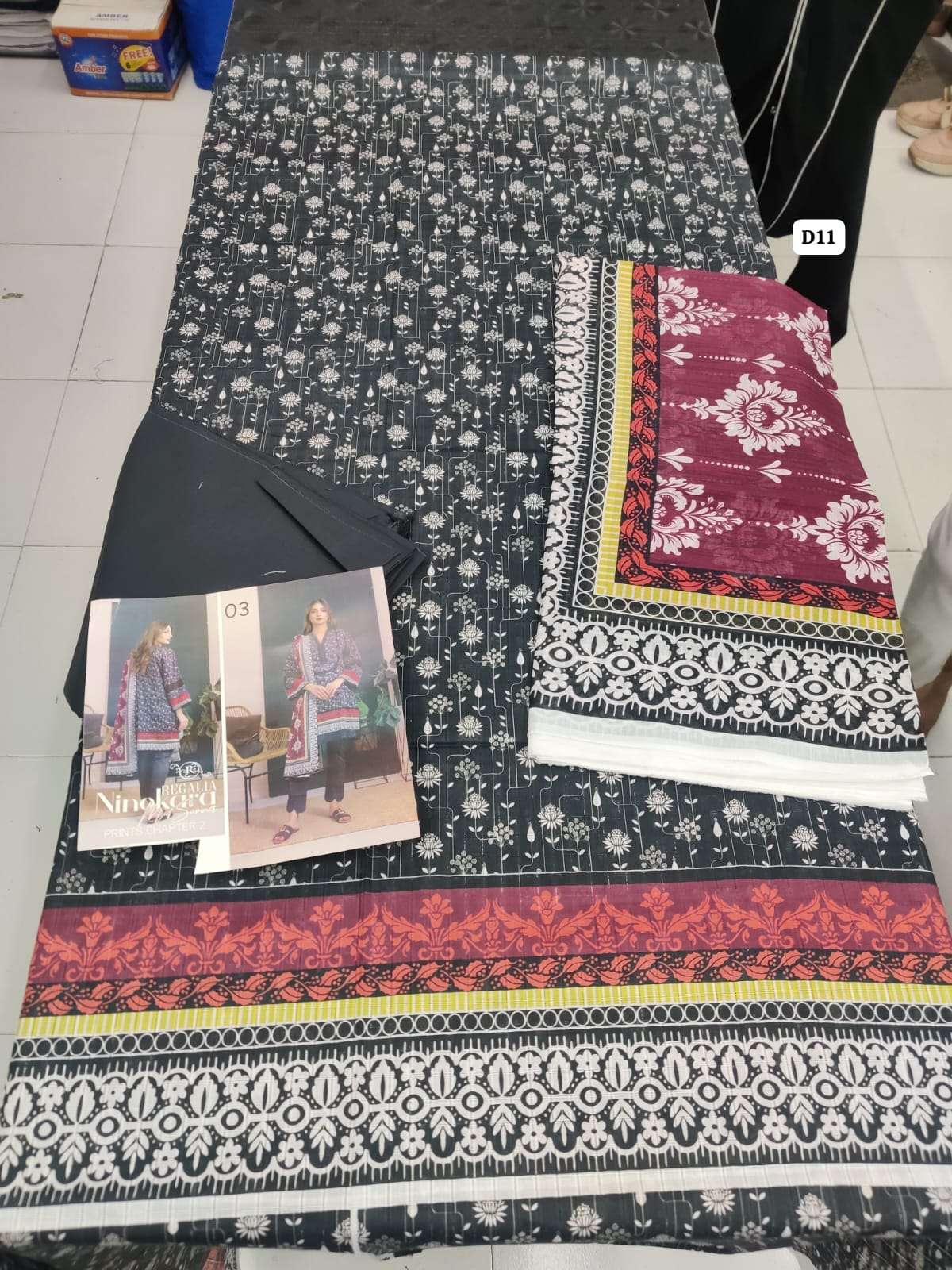 NINOKARA Printed Lawn Collection 2025 by Regalia-16