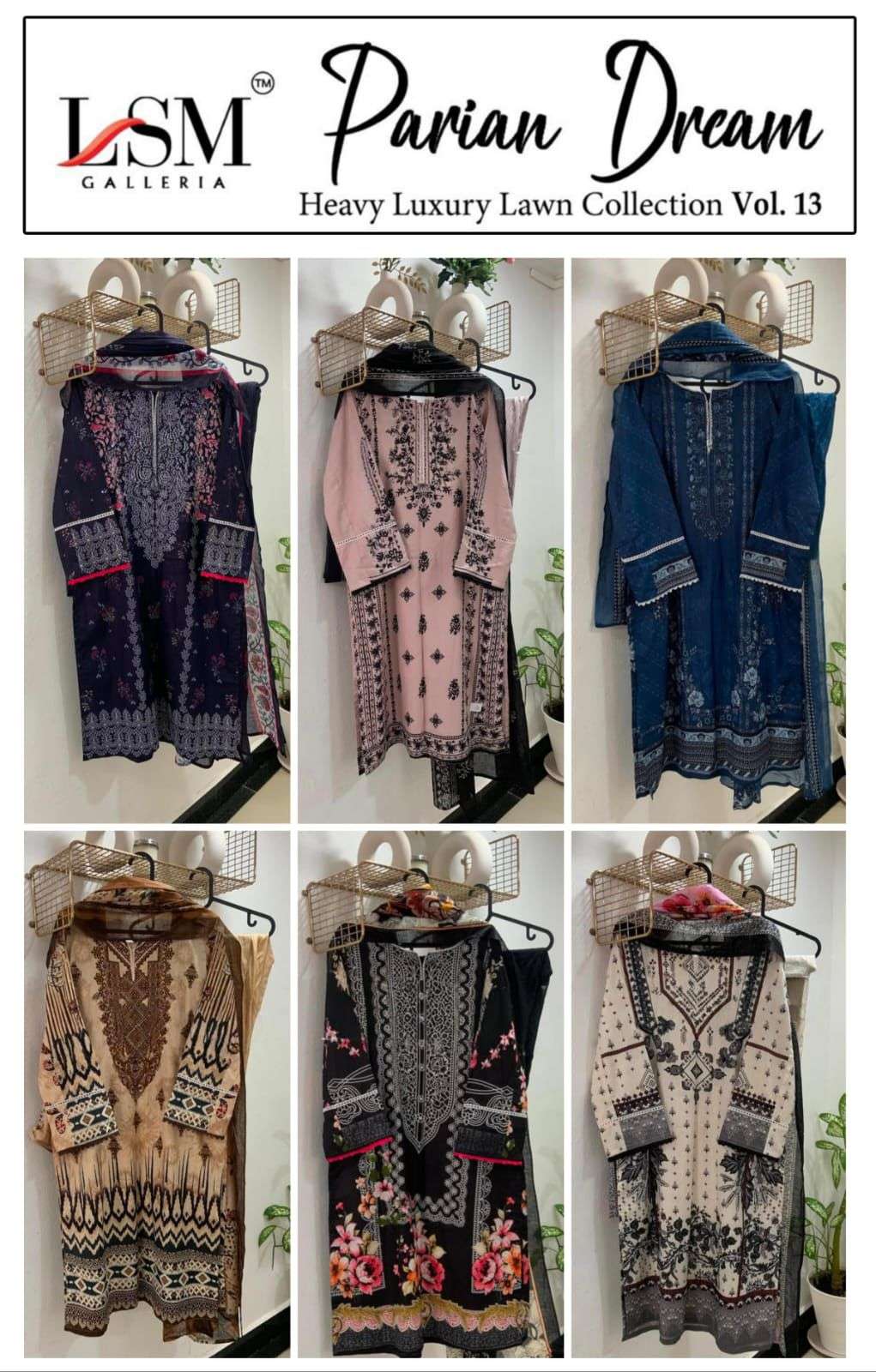 PARIAN DREAM LAWN COLLECTION VOL 13 READY WEAR BY LSM-01-06