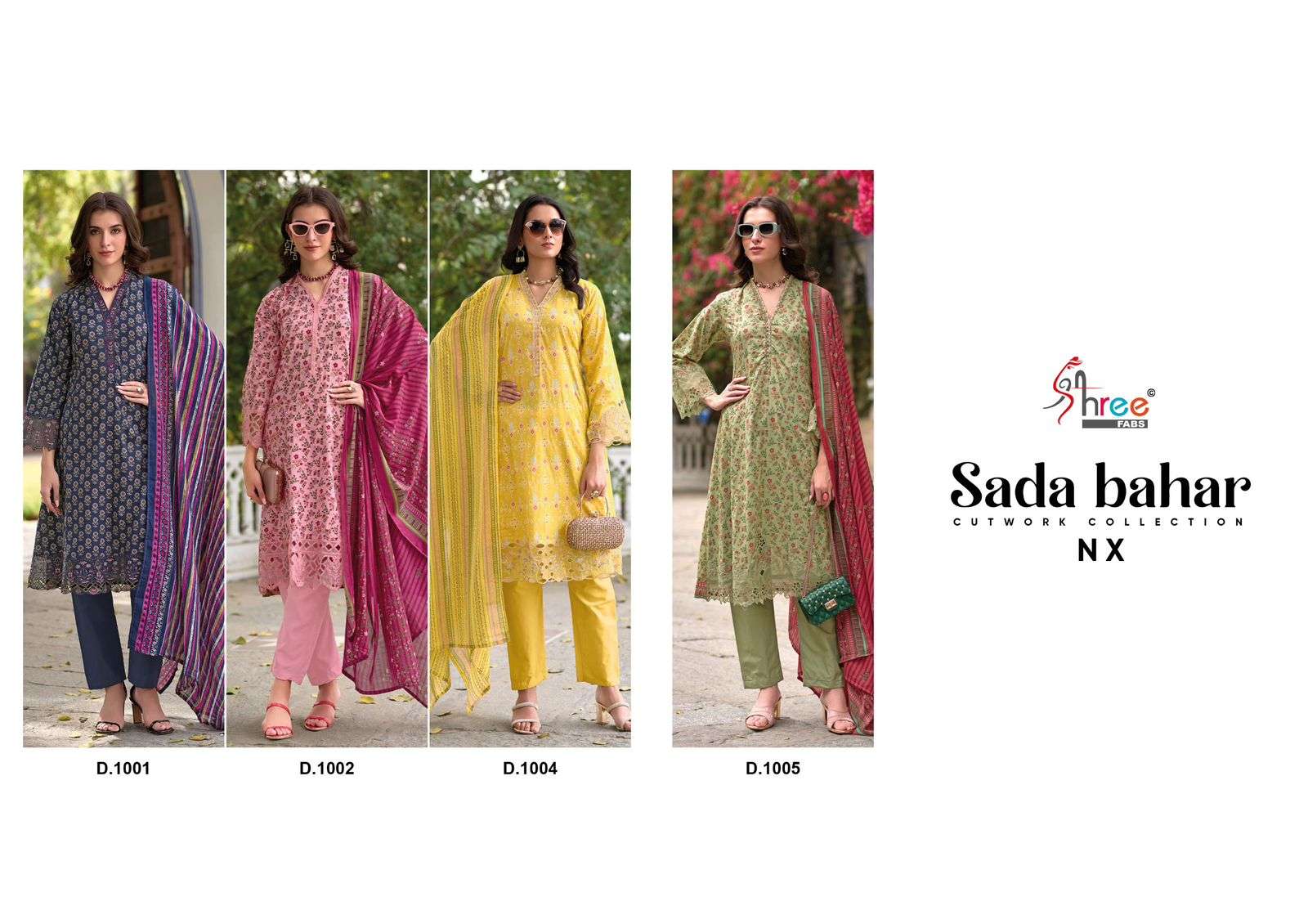 SADA BAHAR CUTWORK COLLECTION NX BY SHREE-01-08 B