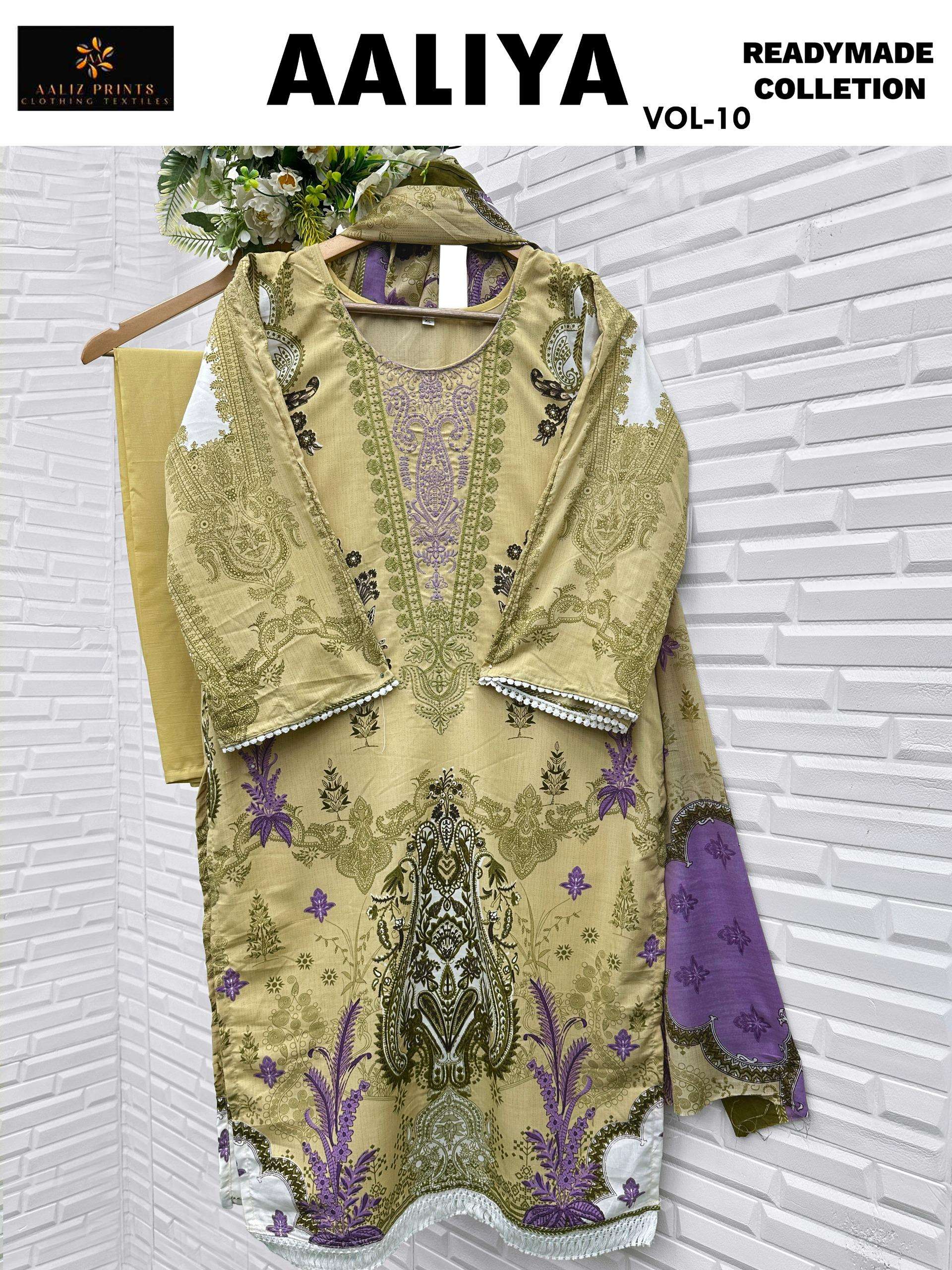 Aaliya embroidery collection vol 10 Ready Wear By Aaliz Prints-01