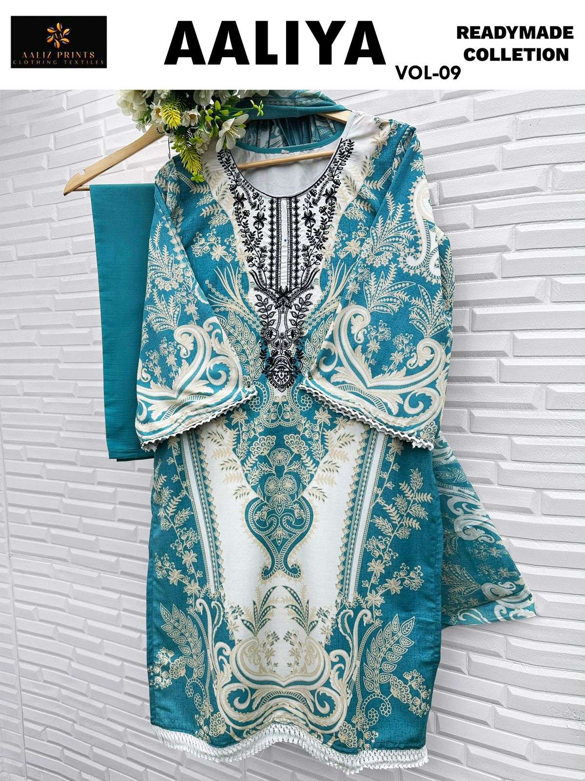 Aaliya embroidery collection vol 9 ready wear by Aaliz Prints-04