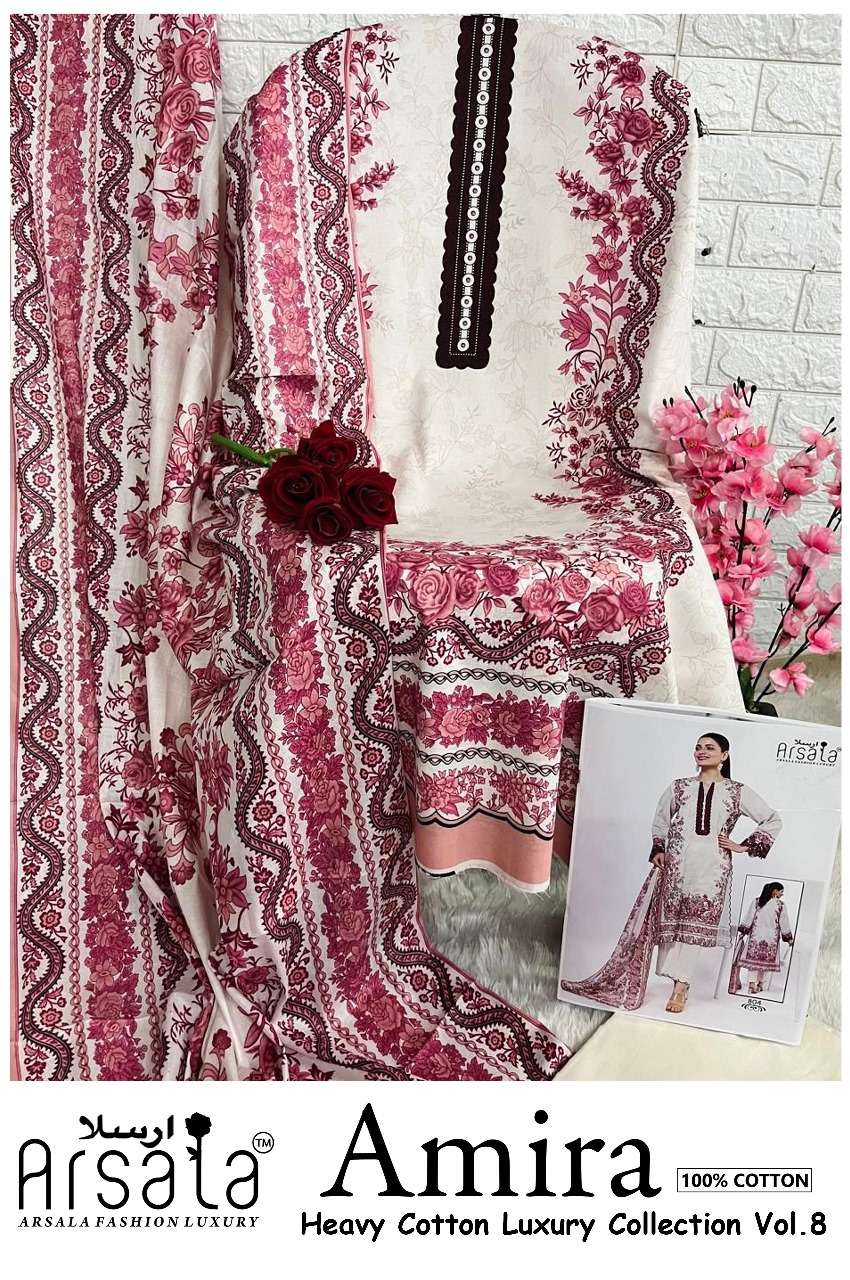 AMIRA HEAVY COTTON COLLECTION VOL8 BY ARSALA FASHION-10