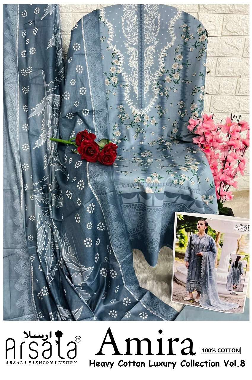 AMIRA HEAVY COTTON COLLECTION VOL8 BY ARSALA FASHION-12