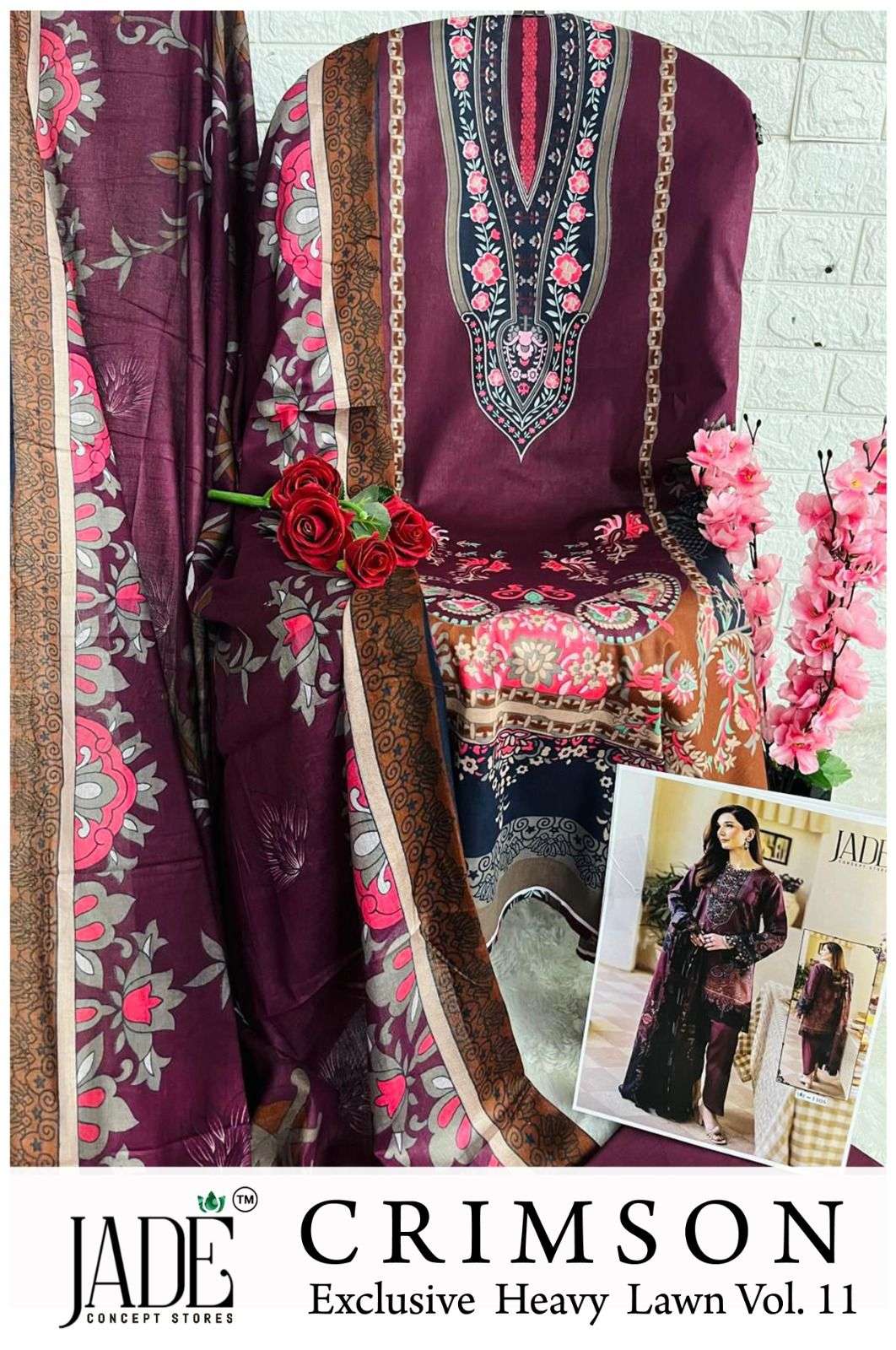 CRIMSON EXCLUSIVE HEAVY LAWN COLLECTION VOL 11 by JADE-06