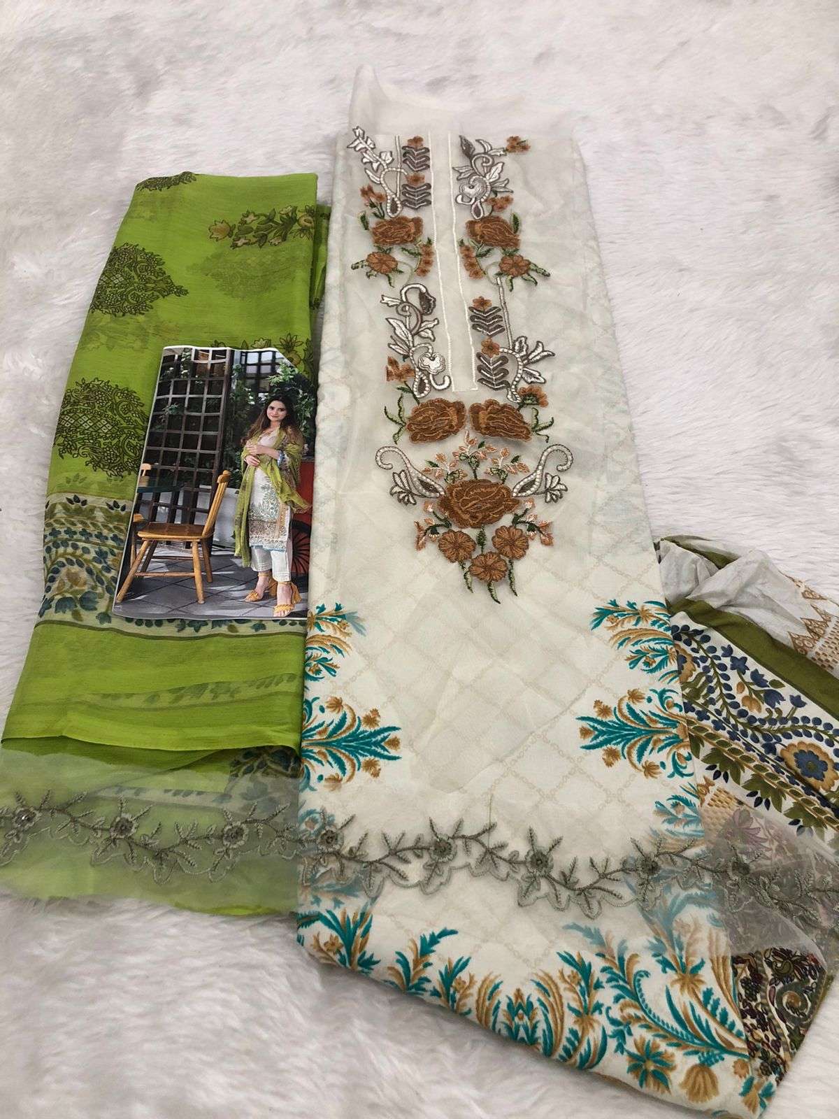 Falah Premium Cotton Collection code 30432 Falah Designer Suits-01