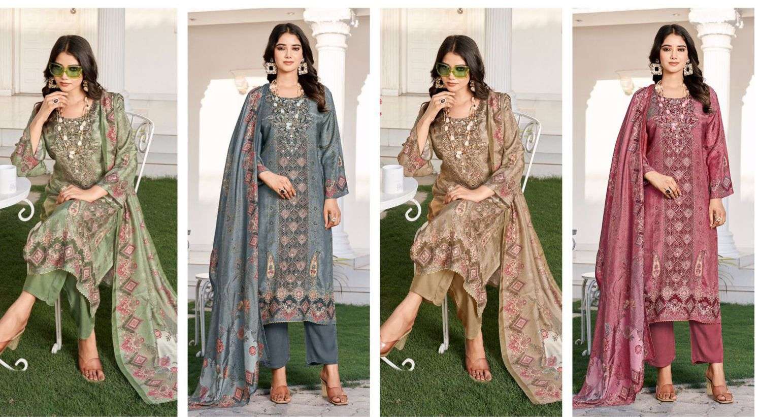 Falah Premium Maslin Collection Ready to Wear code 30447 by Falah Designer Suits-01-08