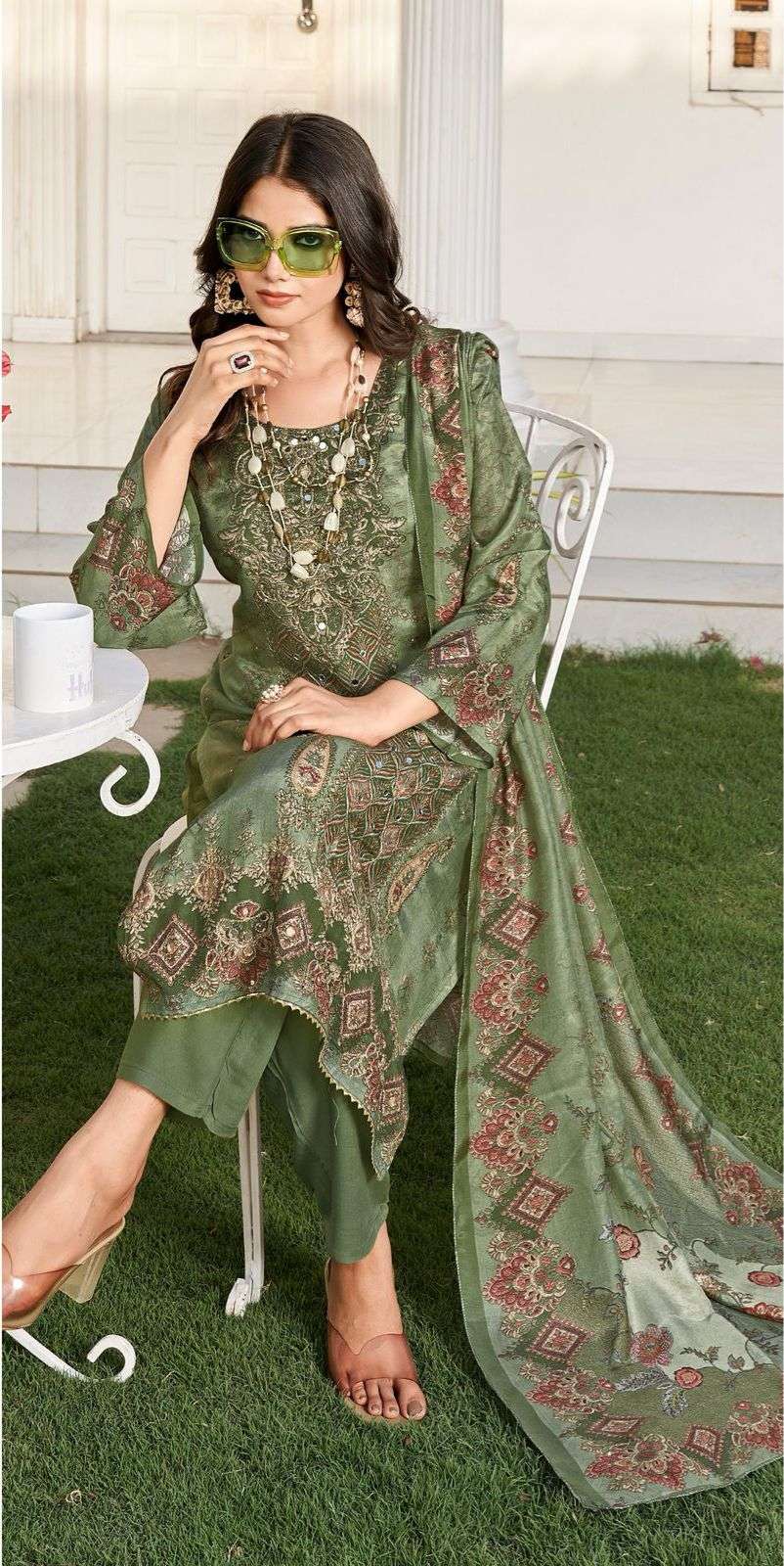 Falah Premium Maslin Collection Ready to Wear code 30447 by Falah Designer Suits-05