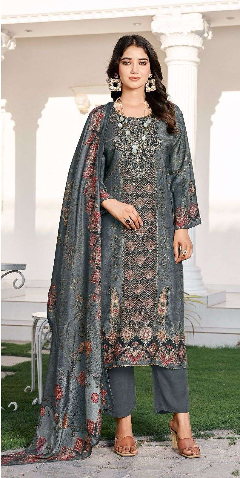 Falah Premium Maslin Collection Ready to Wear code 30447 by Falah Designer Suits-07