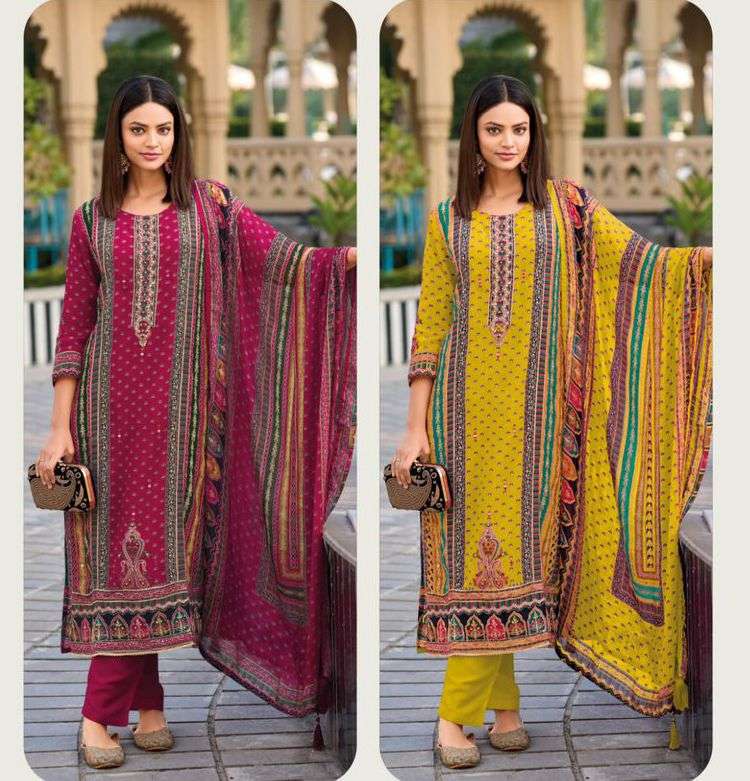 Falah Premium Maslin Collection Ready to Wear code 30448 by Falah Designer Suits01-02