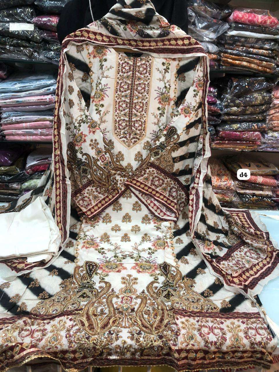 Falah Premium Maslin Collection Ready to Wear code 30450 by Falah Designer Suits-08