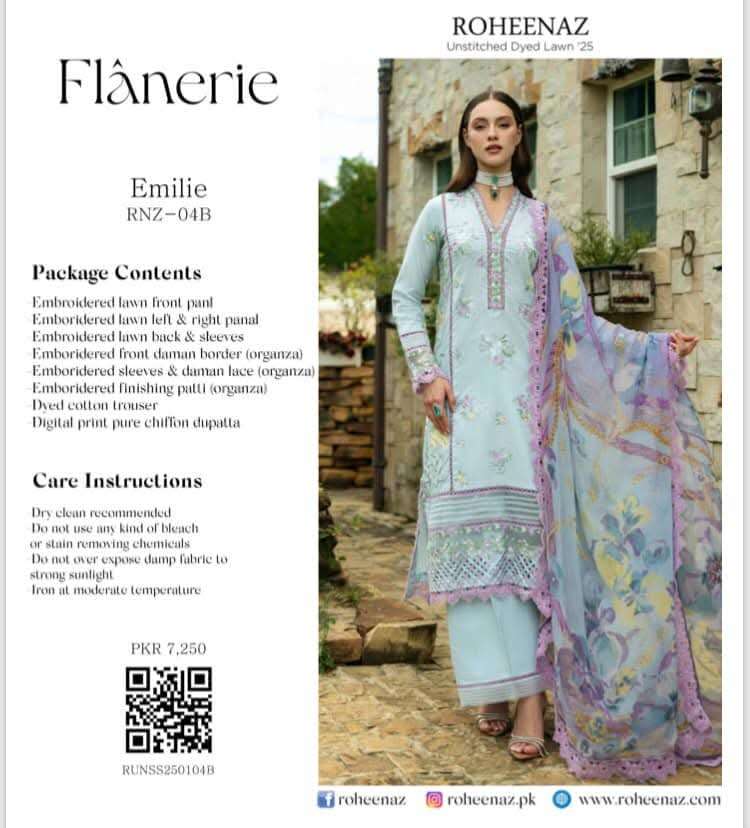 FLANERIE LAWN COLLECTION 25 BY ROHEENAZ-01