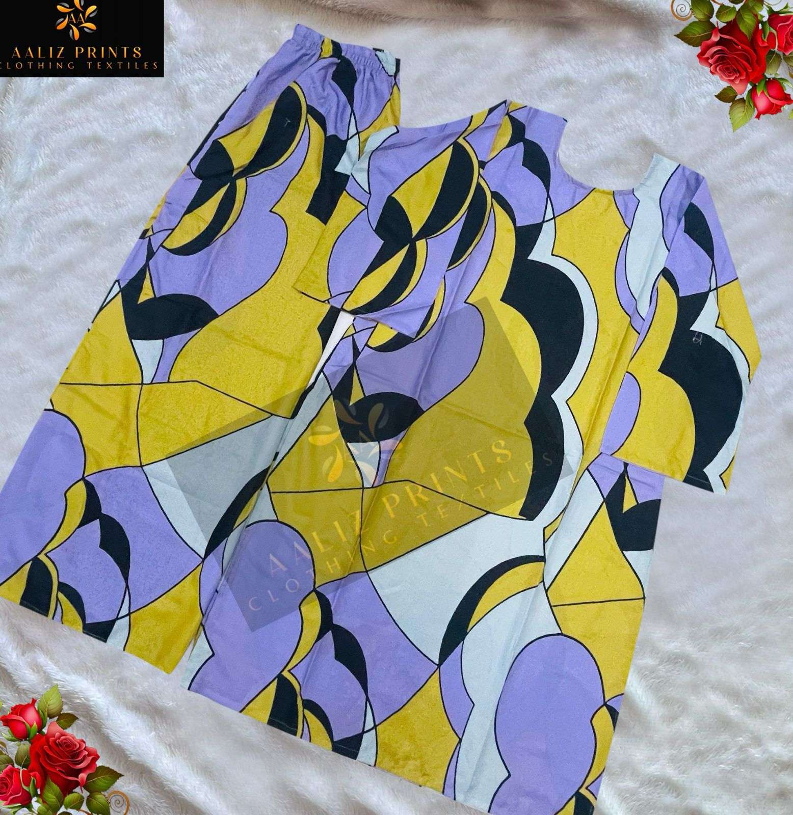 HOLLYWOOD CORD SET VOL 1 Full Stiched Printed Aaliz Prints-06