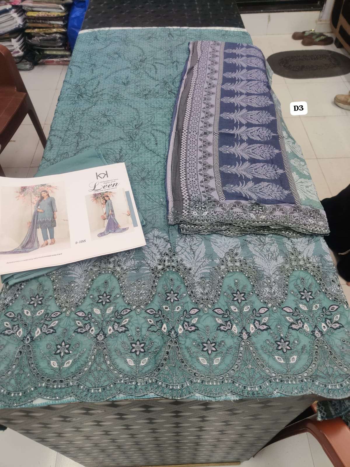 LEEN New Embroidered Digital Printed Lawn Shahid Tawakkal-06