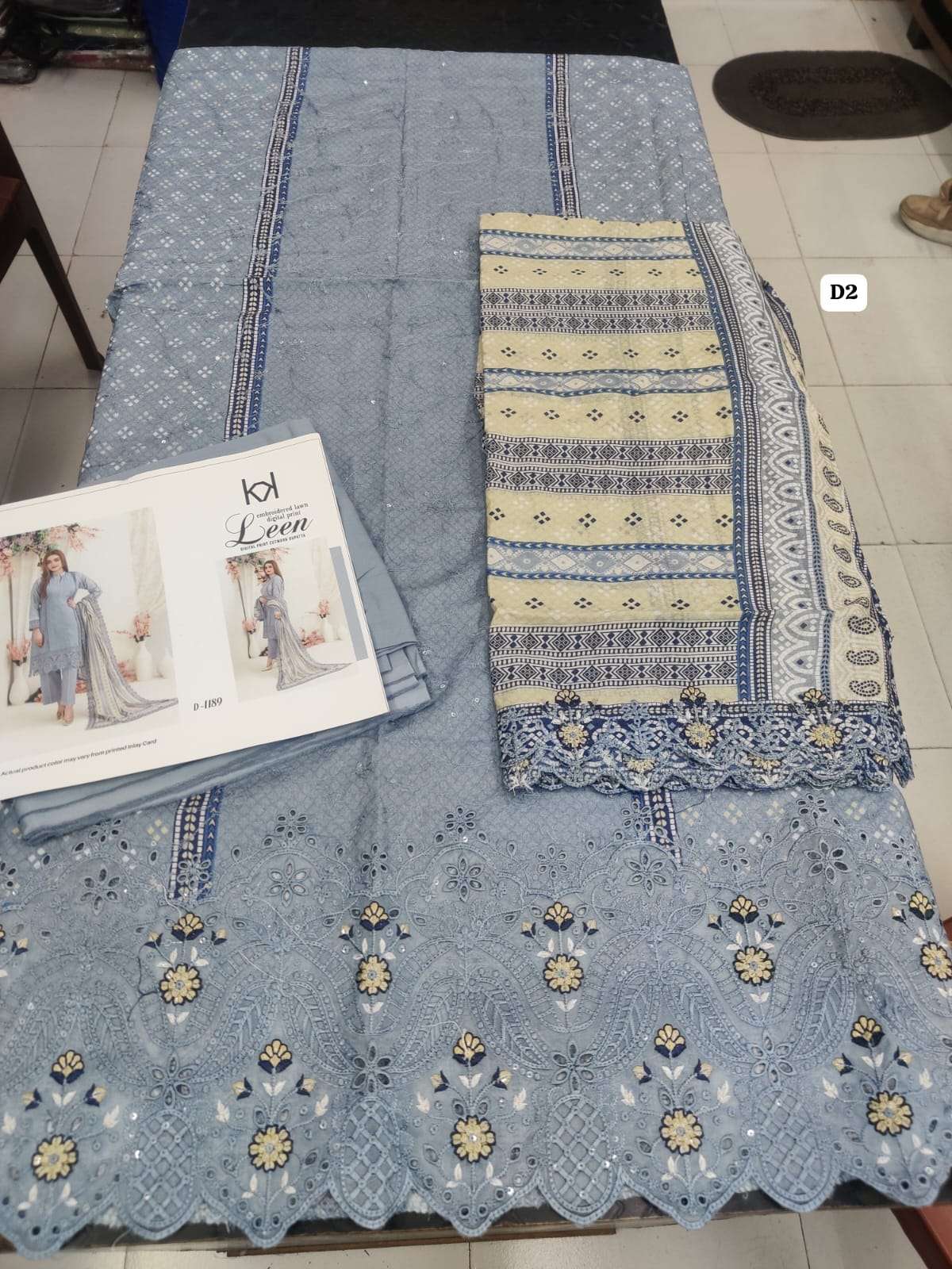 LEEN New Embroidered Digital Printed Lawn Shahid Tawakkal-09