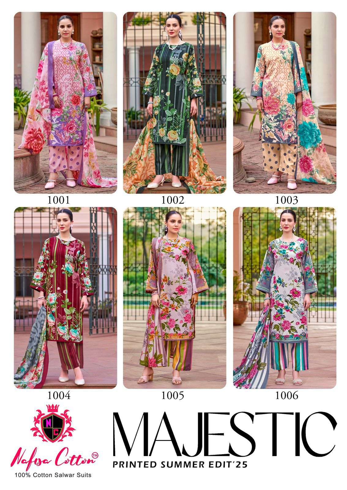 MAJESTIC KARACHI SUITS BY NAFISHA COTTON-01-12