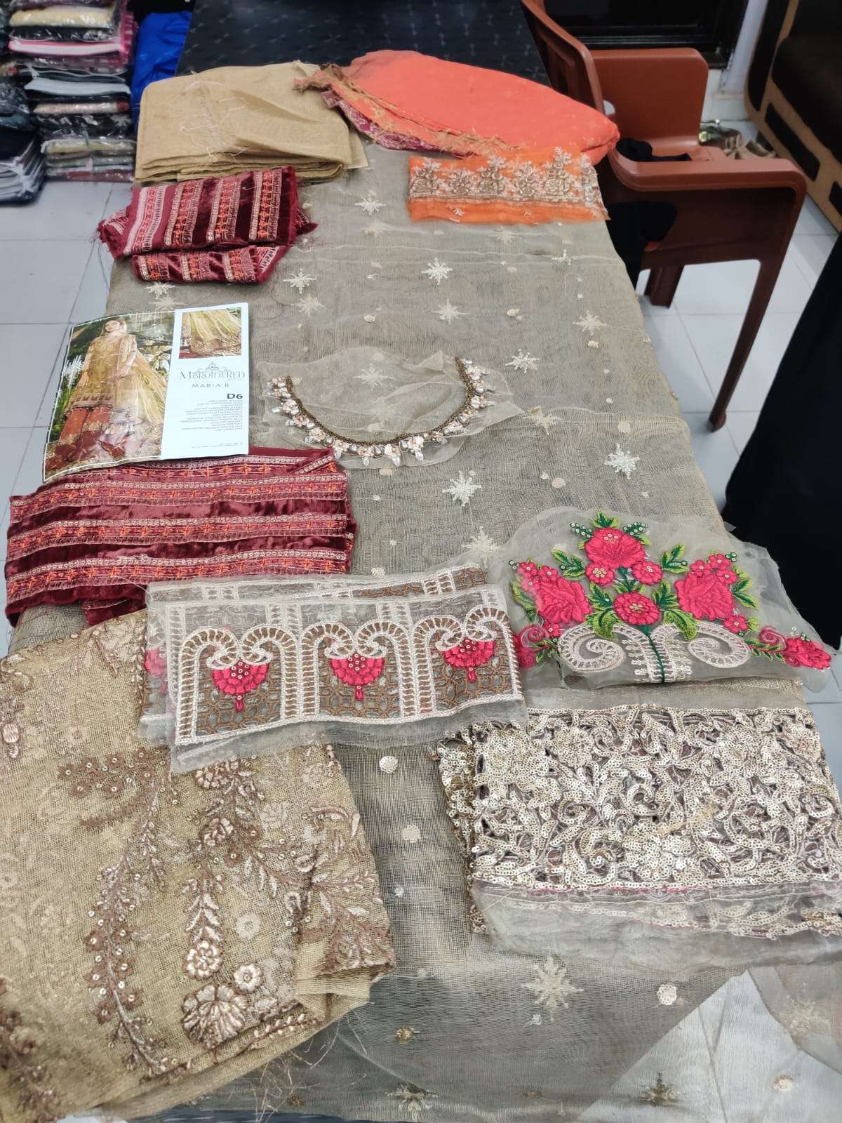 Maria b Luxury Chiffon Collection by Akbar Aslam-01