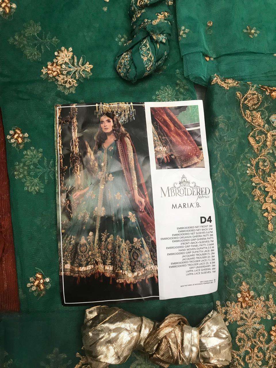 Mbroidered Chiffon by Maria b-02