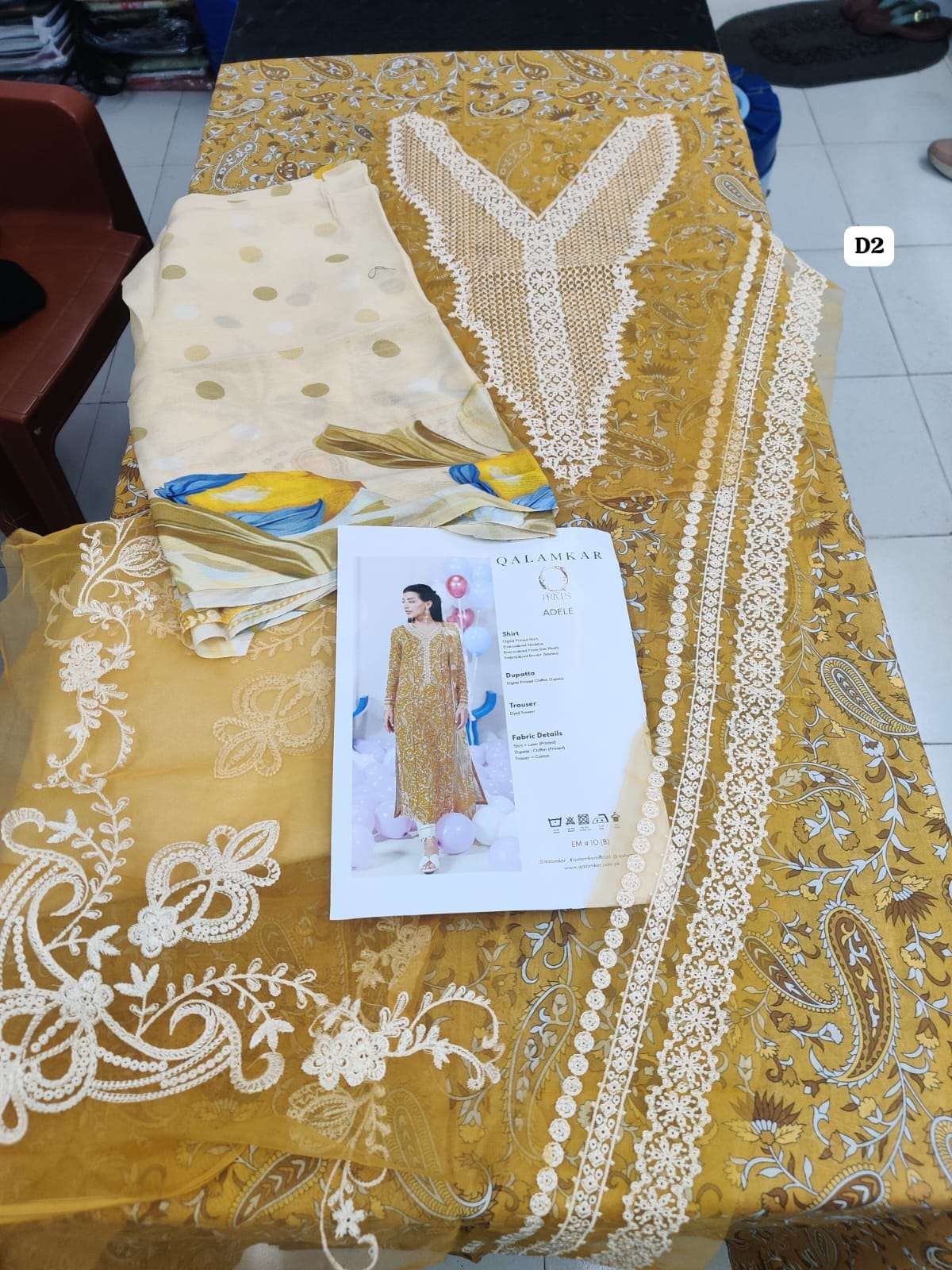 QPrints Unstitched Embroidered Lawn Open Pic 25 Vol 2 By Qalamkar-18