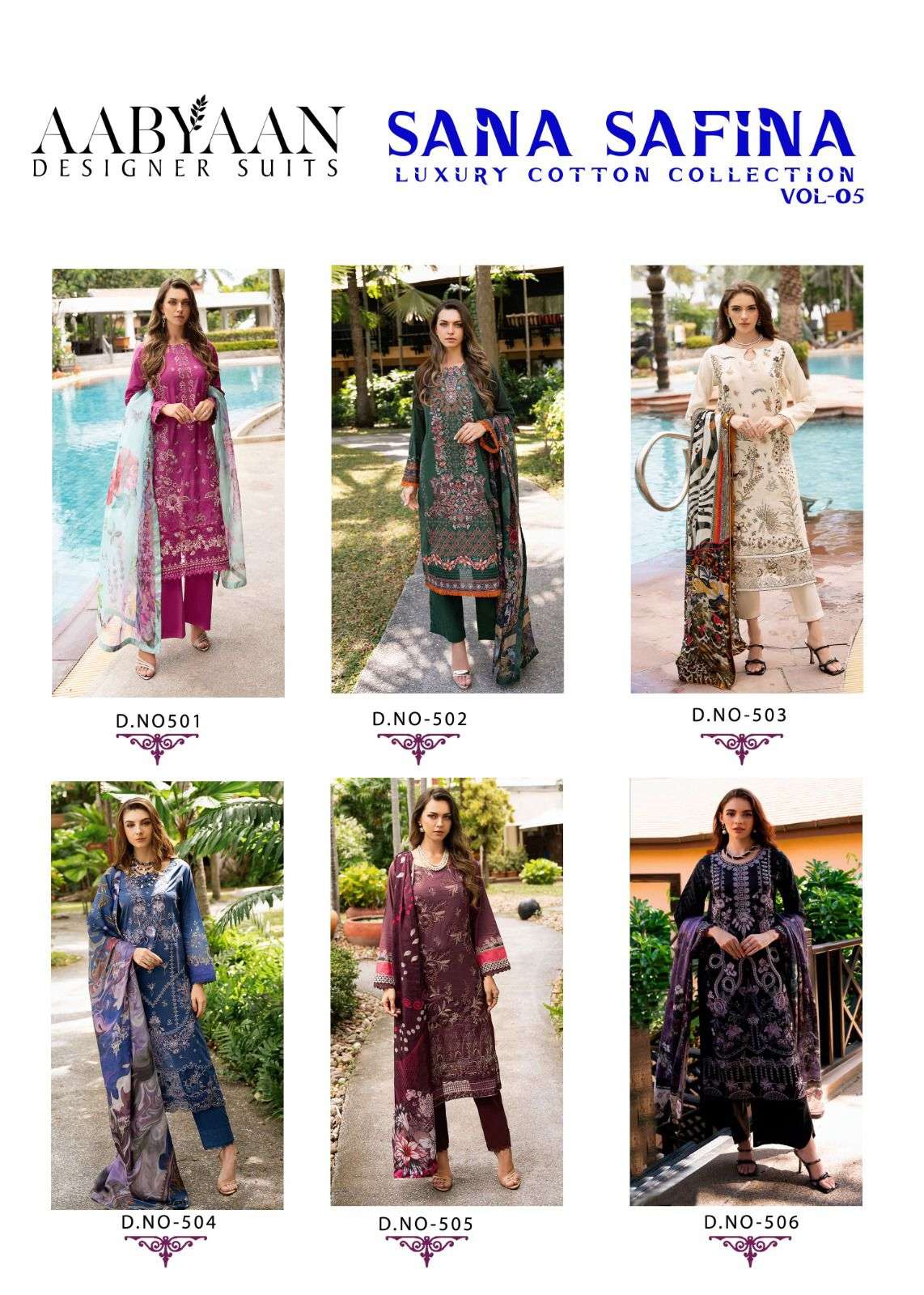 SANA SAFINA VOL-5 Karachi Style by AABYAAN-01-06