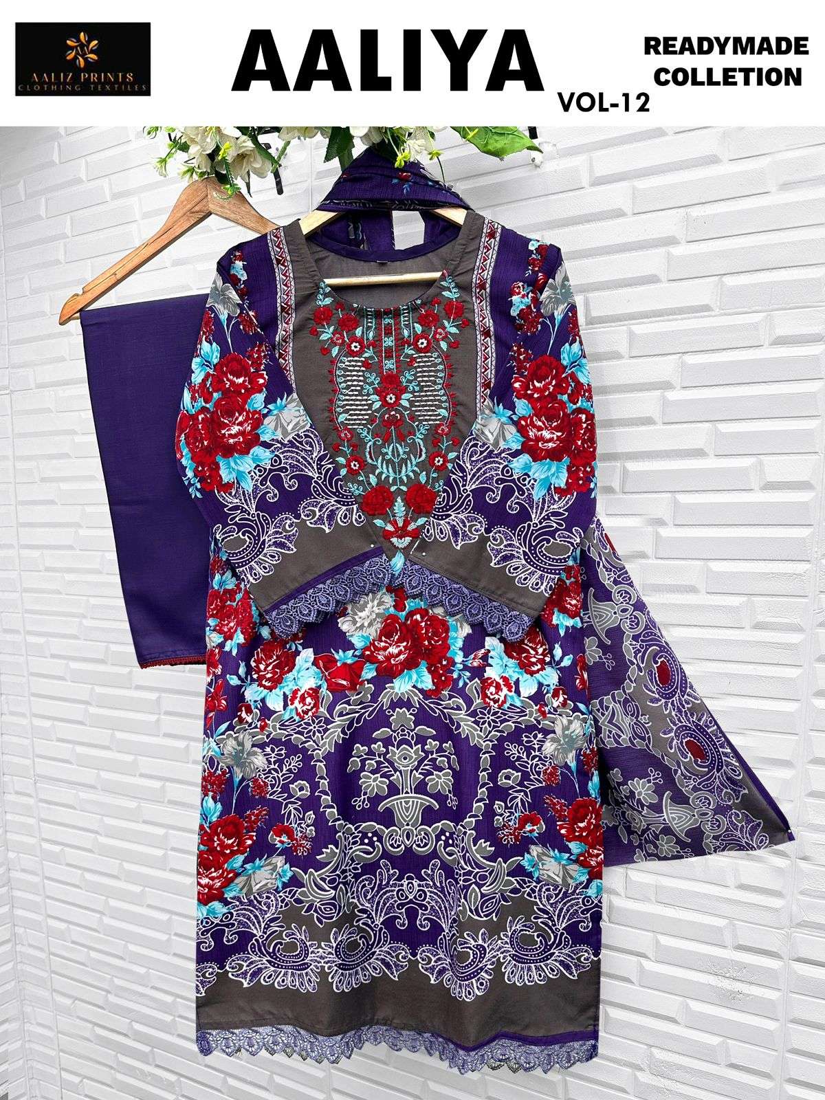 Aaliya embroidery collection vol 12 Open by Aaliza Print-02