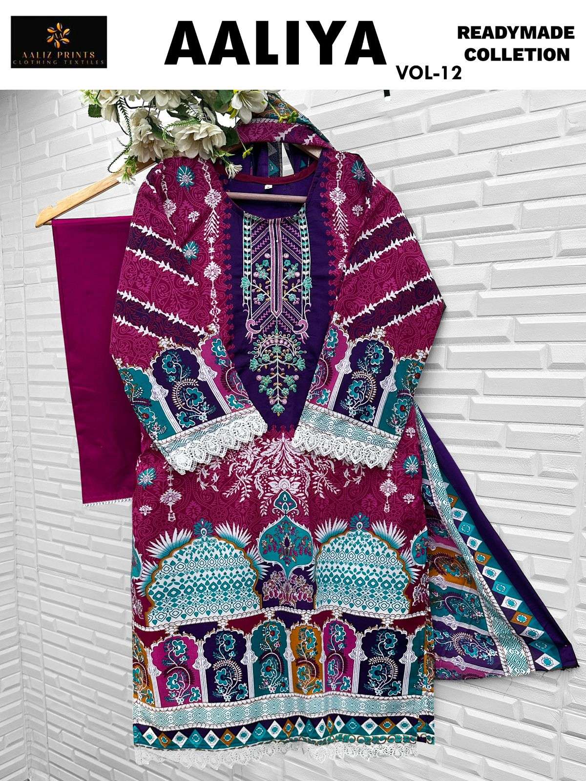 Aaliya embroidery collection vol 12 Open by Aaliza Print-03
