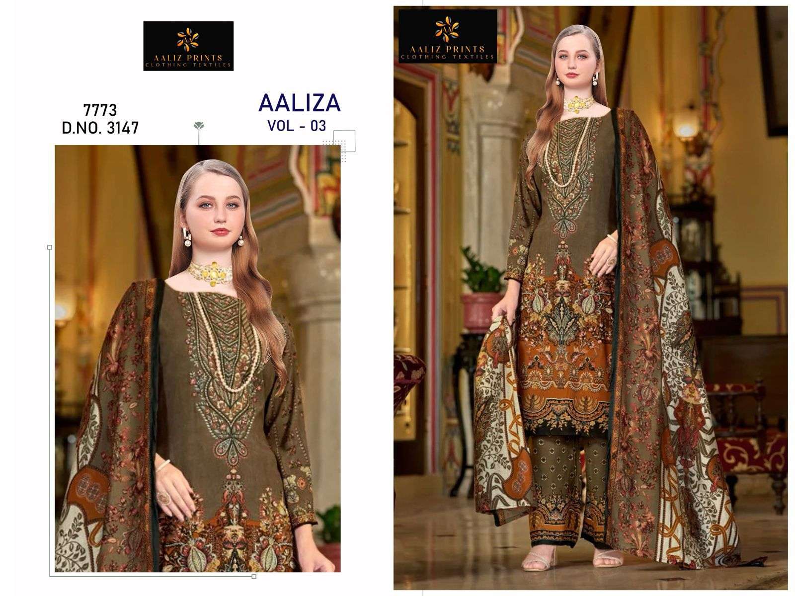 Aaliza vol 3 embroidery collection vol by Aaliz Prints-03