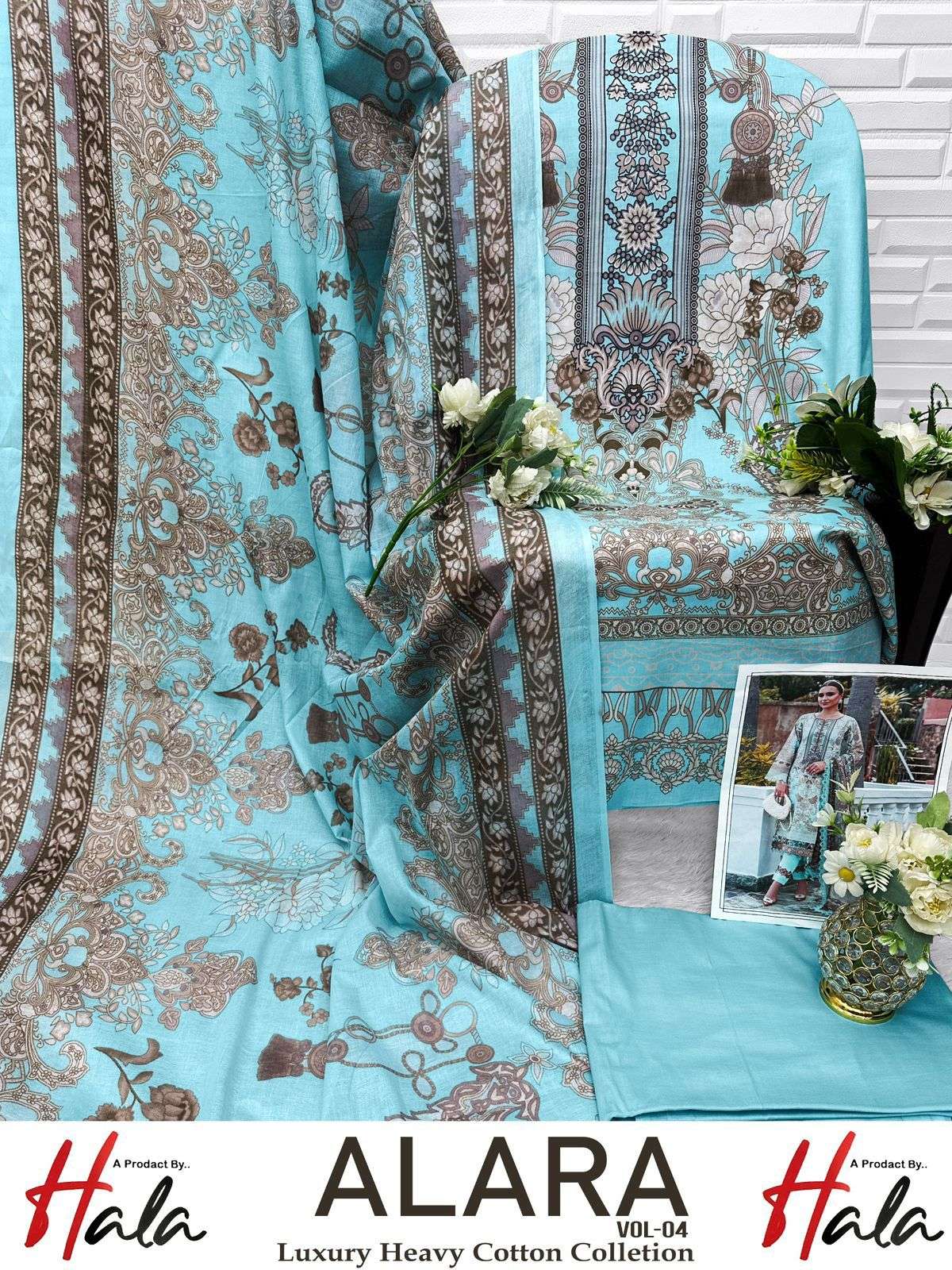 ALARA VO 4 HEAVY LAWN COTTON BY HALA-06